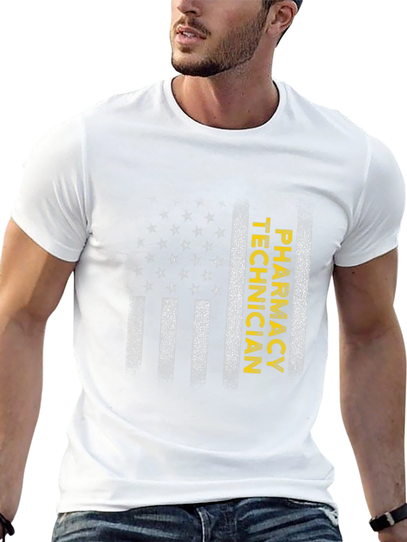 Pharmacy Technician American Flag T-Shirt