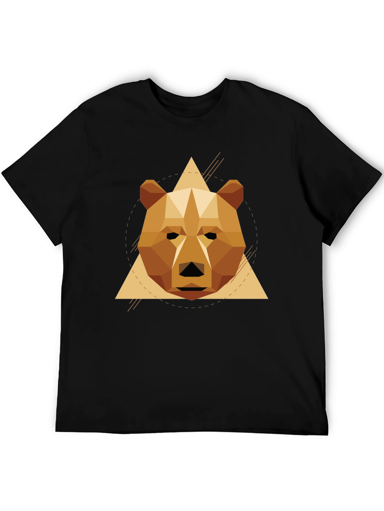 Geometric Bear T-Shirt - Stylish Graphic Tee