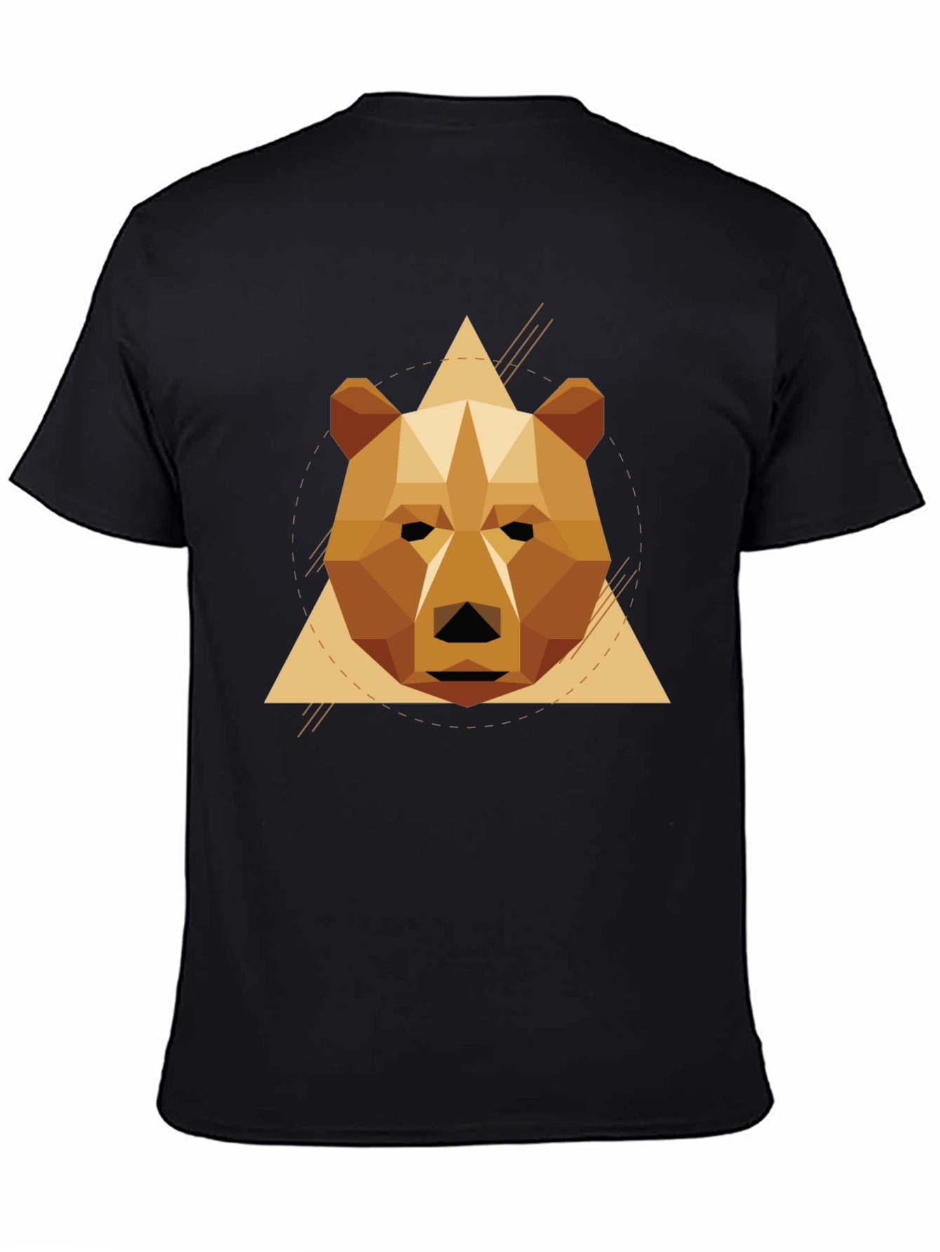 Geometric Bear T-Shirt - Stylish Graphic Tee