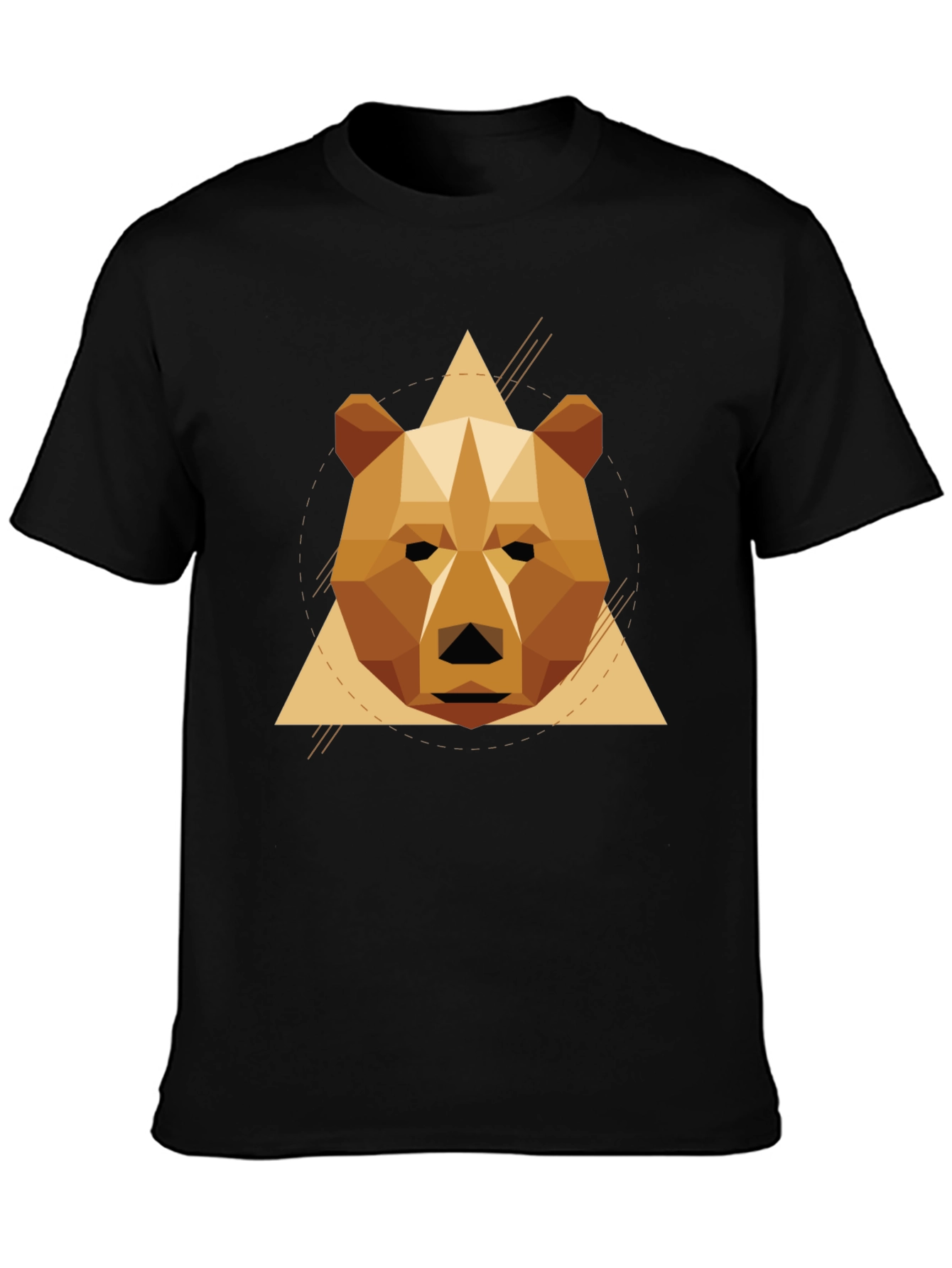 Geometric Bear T-Shirt - Stylish Graphic Tee