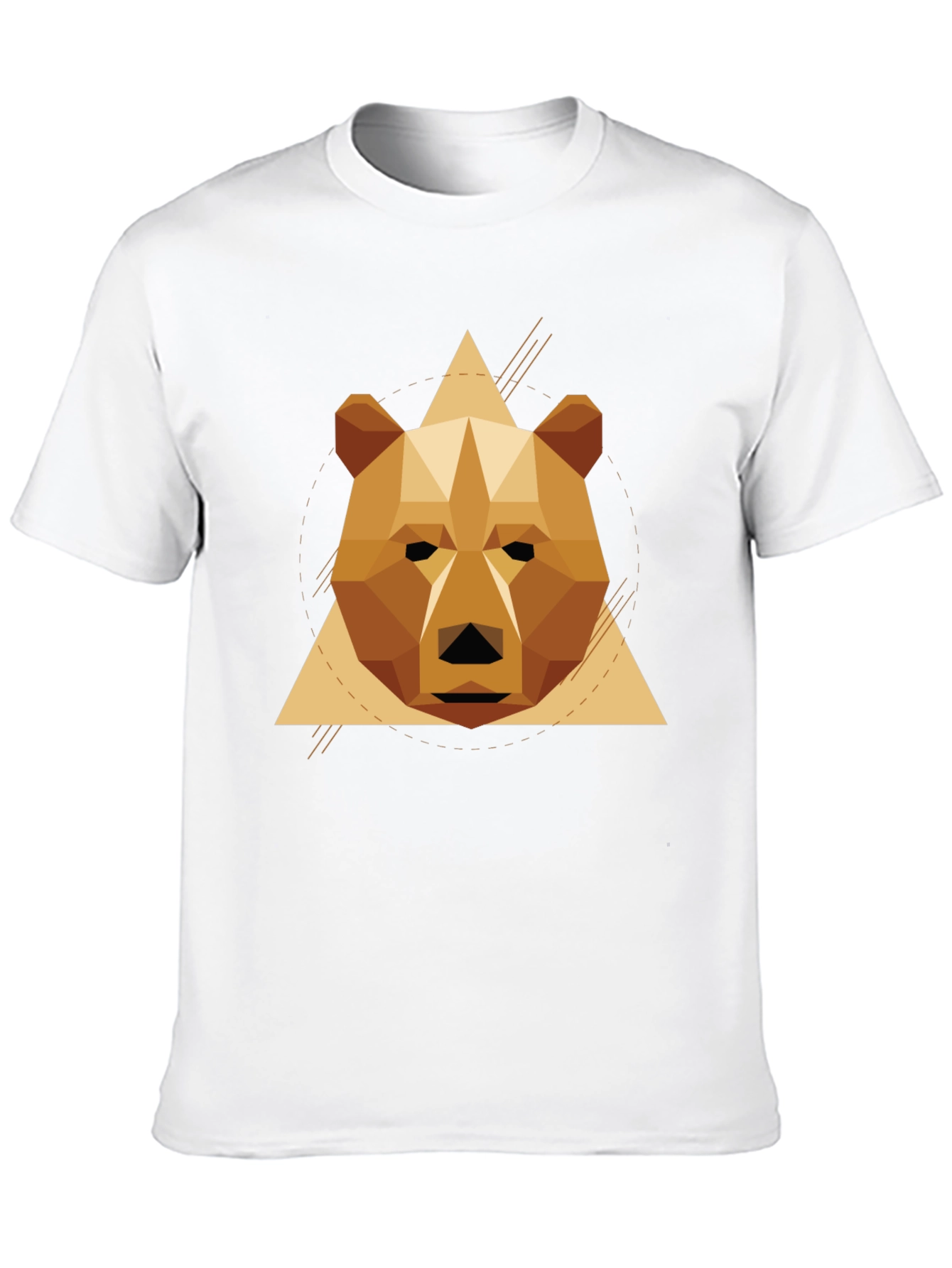 Geometric Bear T-Shirt - Stylish Graphic Tee