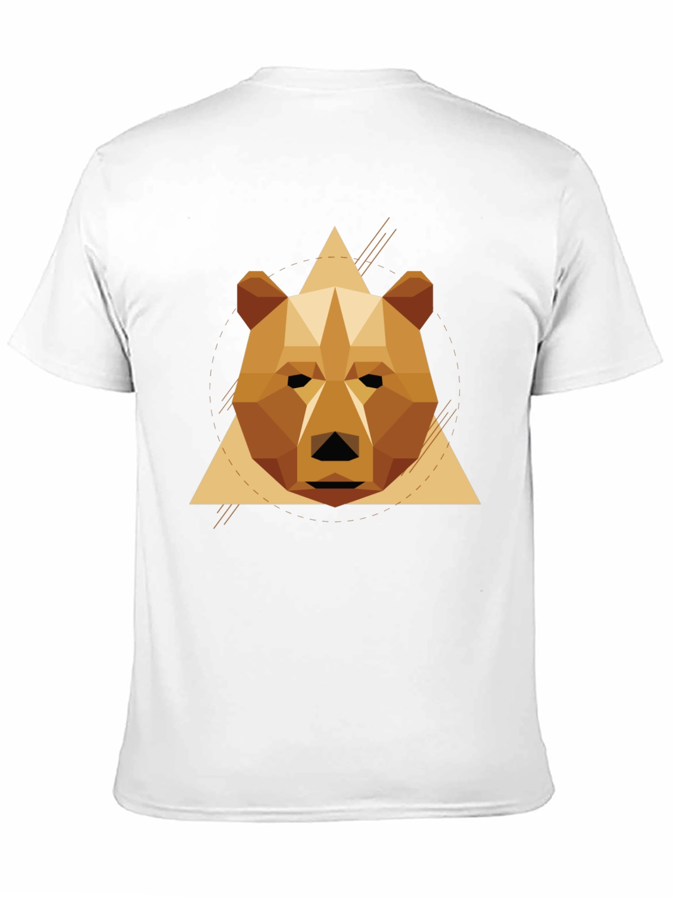 Geometric Bear T-Shirt - Stylish Graphic Tee