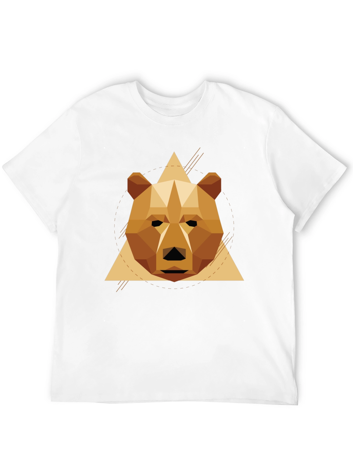 Geometric Bear T-Shirt - Stylish Graphic Tee