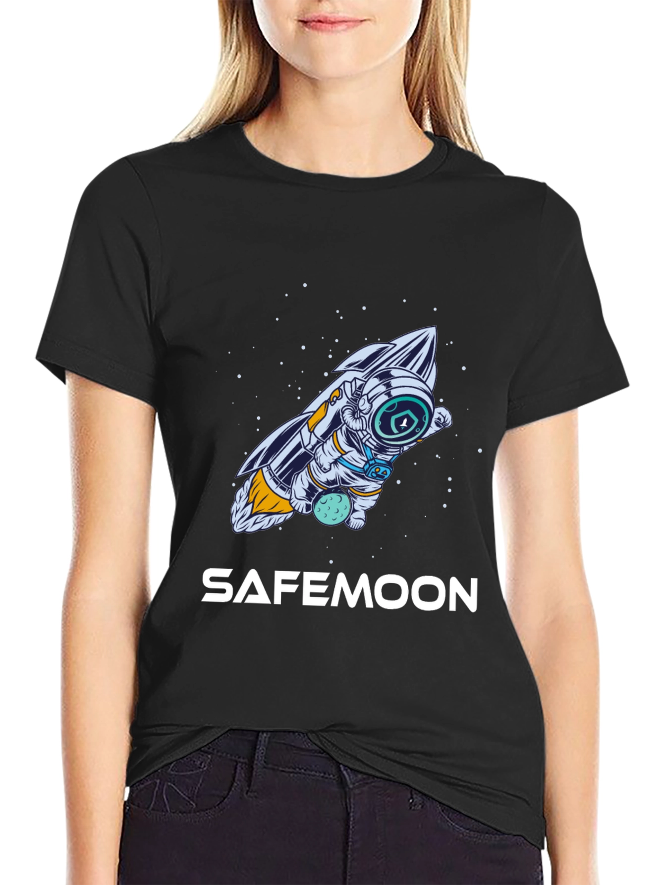 Safemoon Astronaut Black T-Shirt