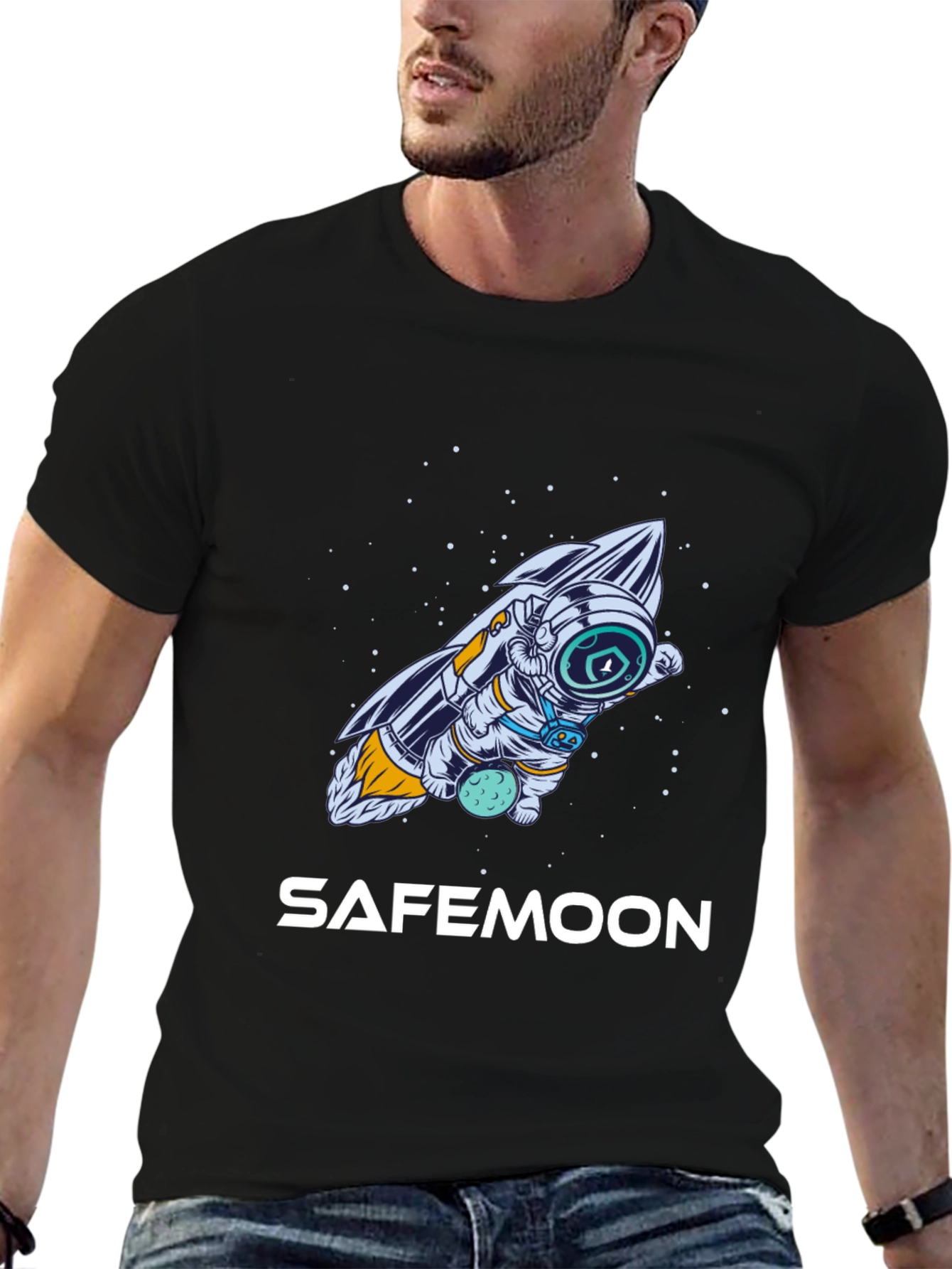 Safemoon Astronaut Black T-Shirt