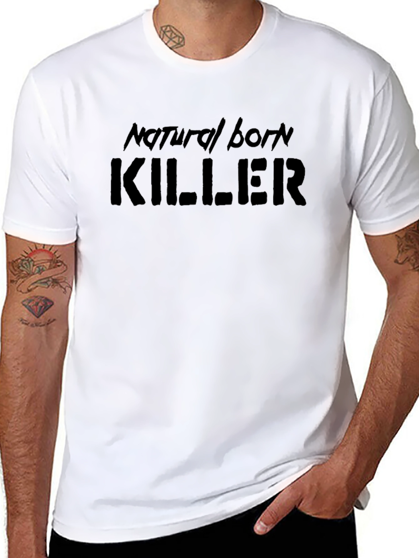 Natural Born Killer Graphic Tee - Black