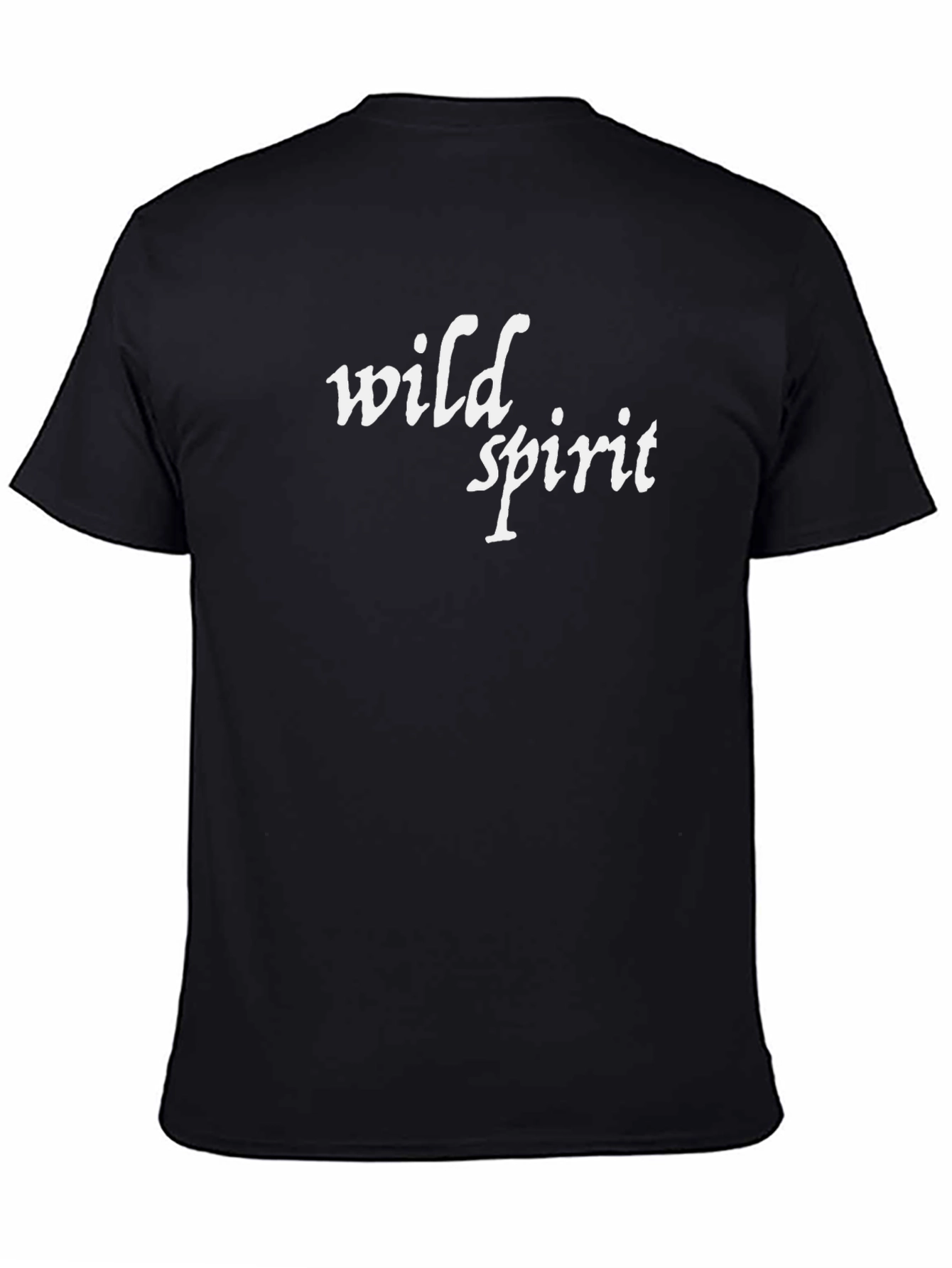 Wild Spirit Black Graphic T-Shirt