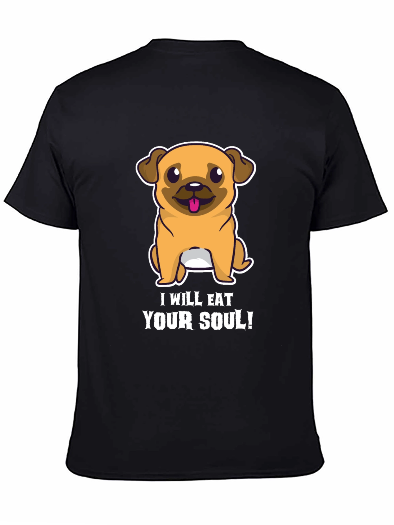 Eat Your Soul Pug T-Shirt - Funny Dog Tee