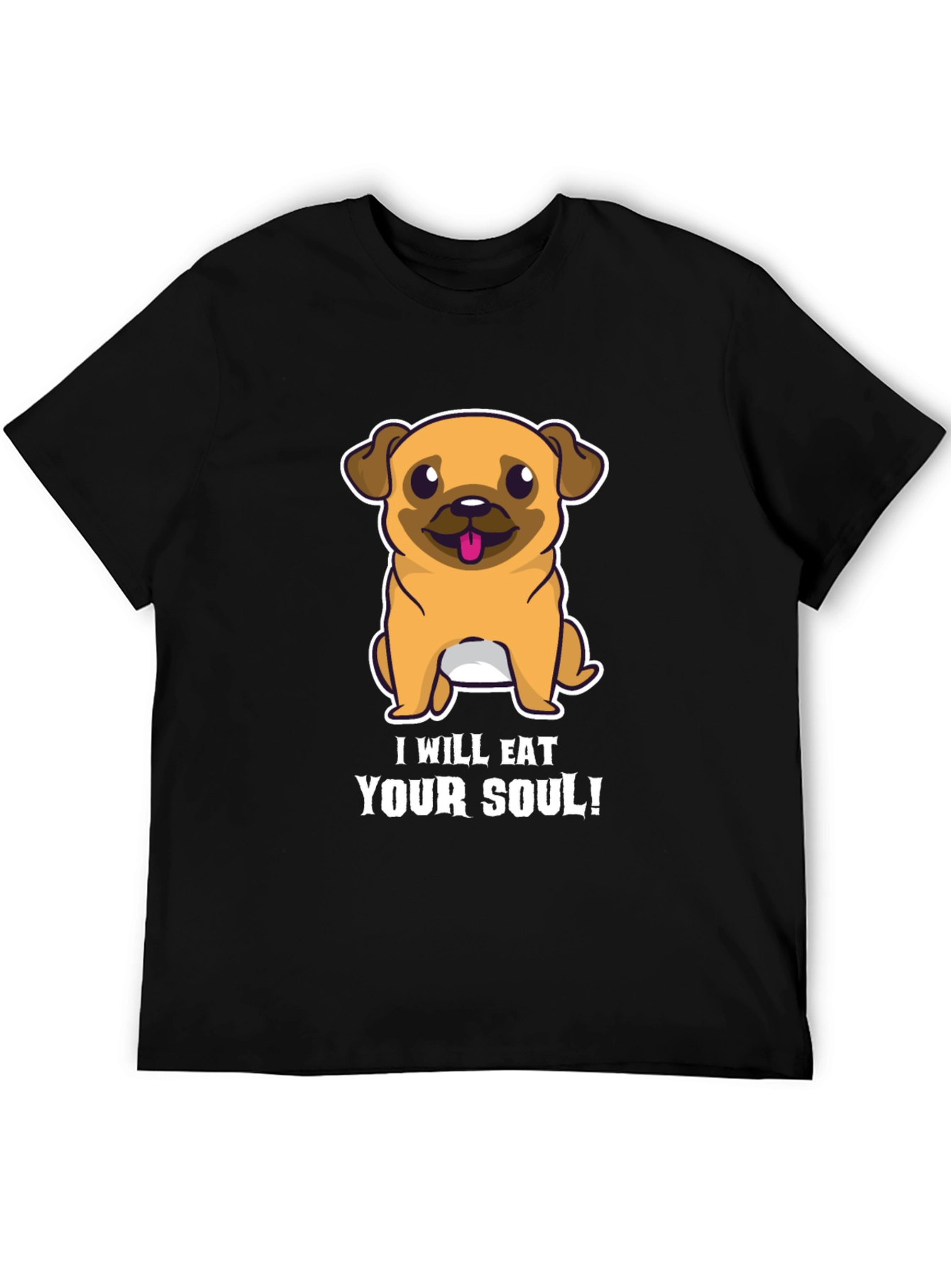Eat Your Soul Pug T-Shirt - Funny Dog Tee