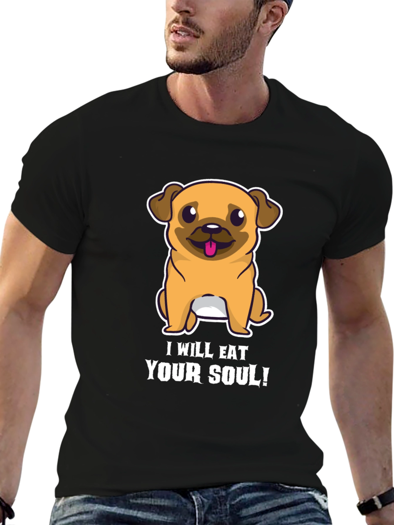 Eat Your Soul Pug T-Shirt - Funny Dog Tee
