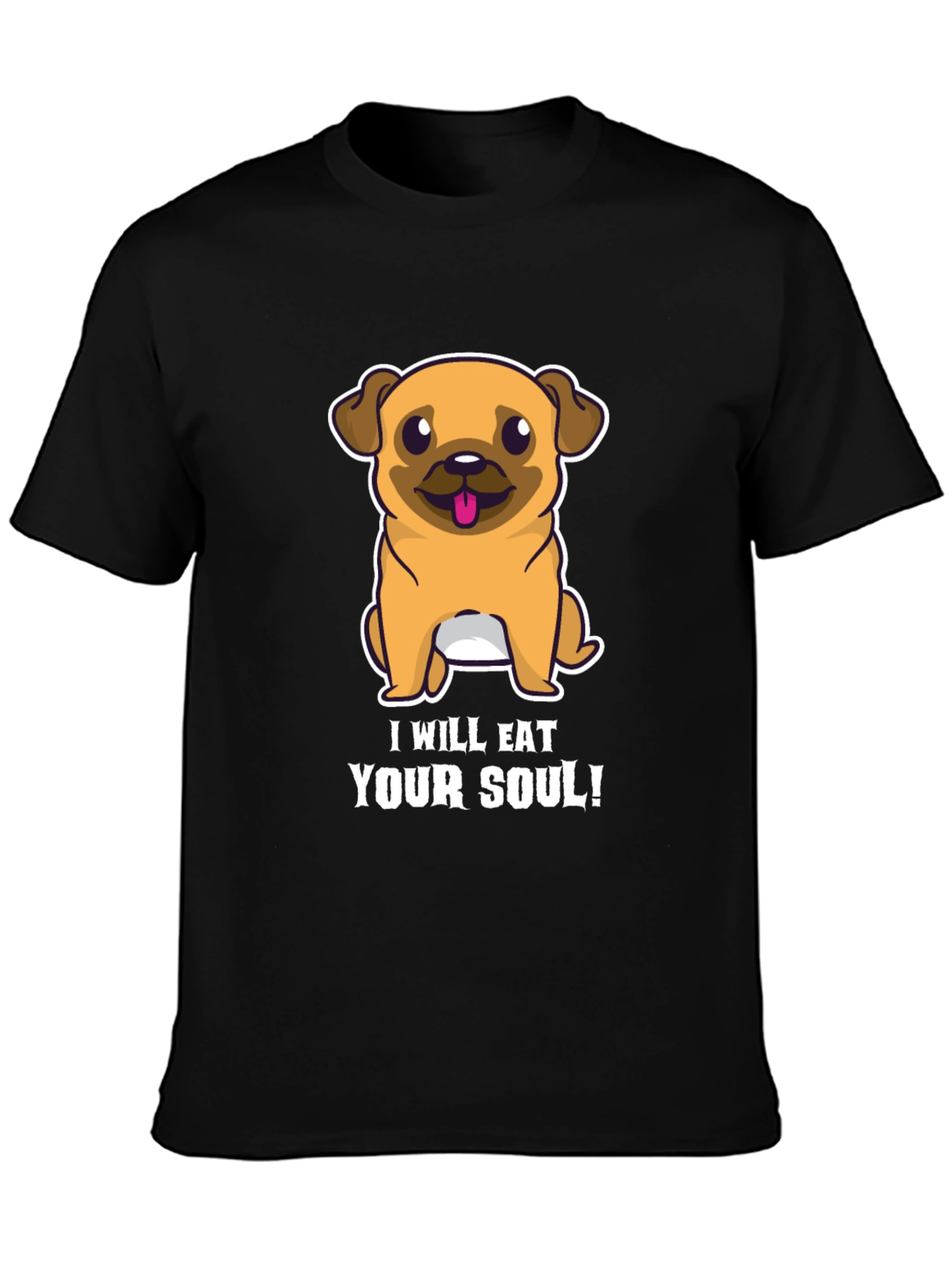 Eat Your Soul Pug T-Shirt - Funny Dog Tee