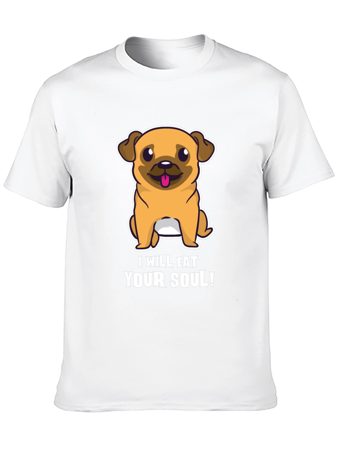 Eat Your Soul Pug T-Shirt - Funny Dog Tee