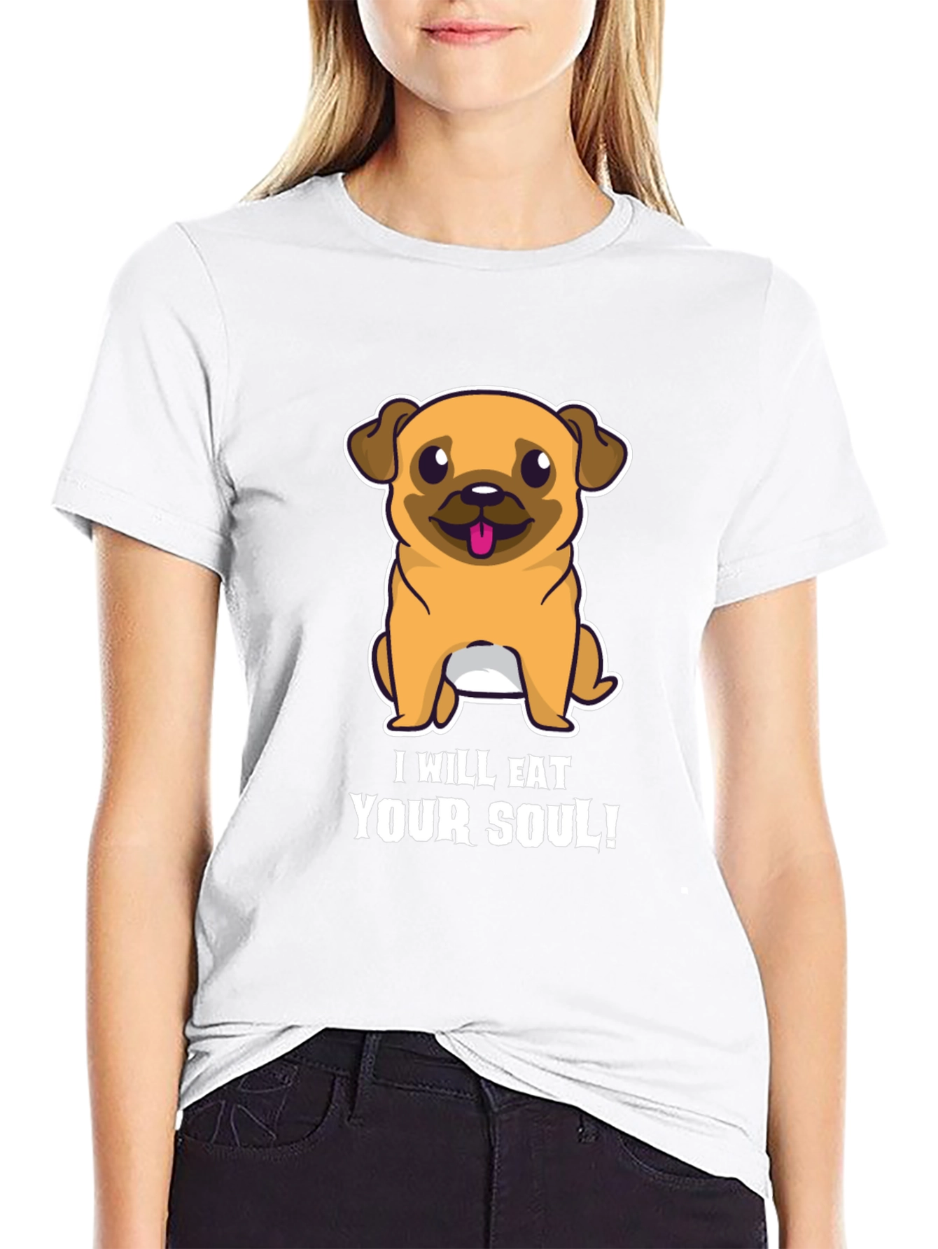 Eat Your Soul Pug T-Shirt - Funny Dog Tee