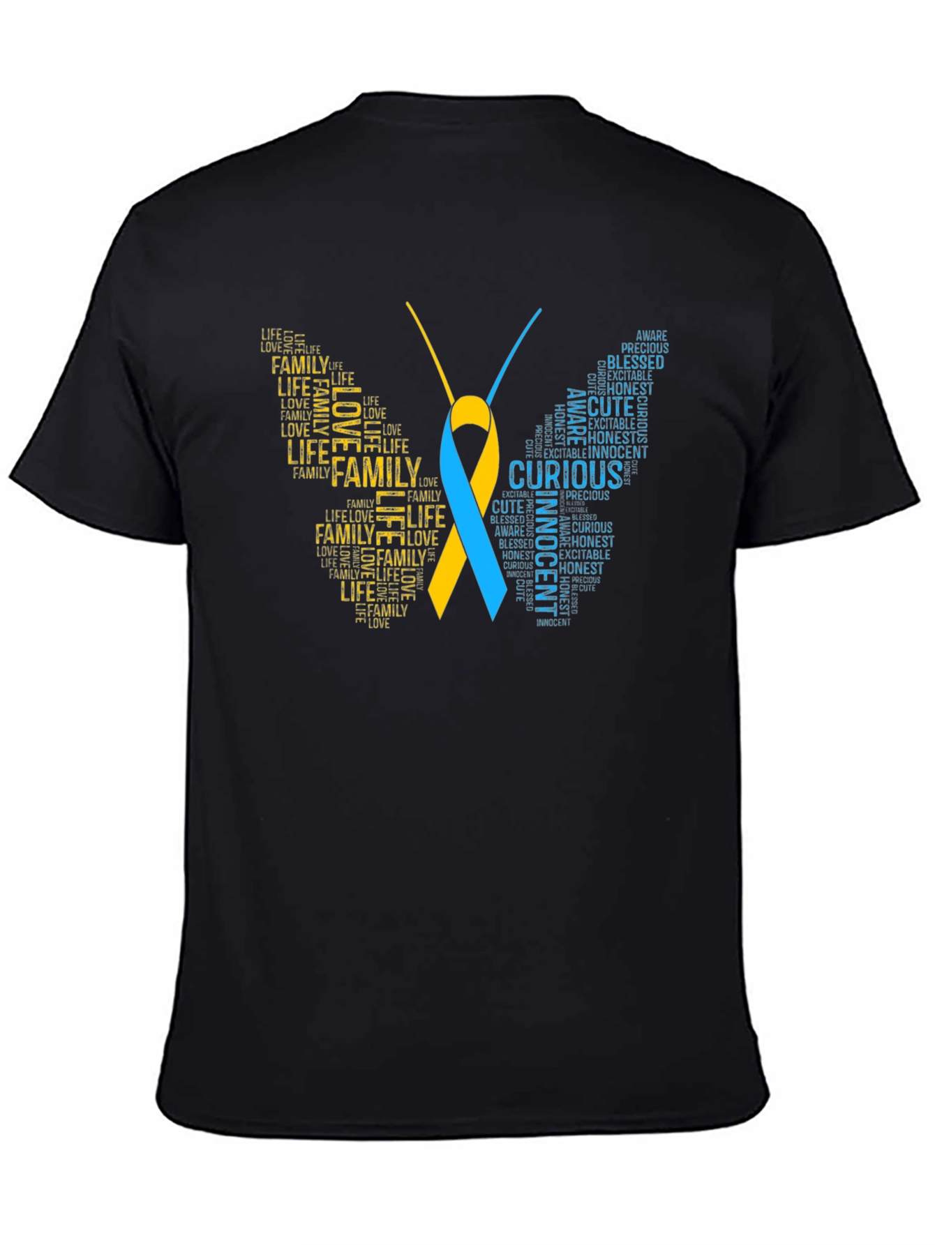 Down Syndrome Awareness Butterfly T-Shirt