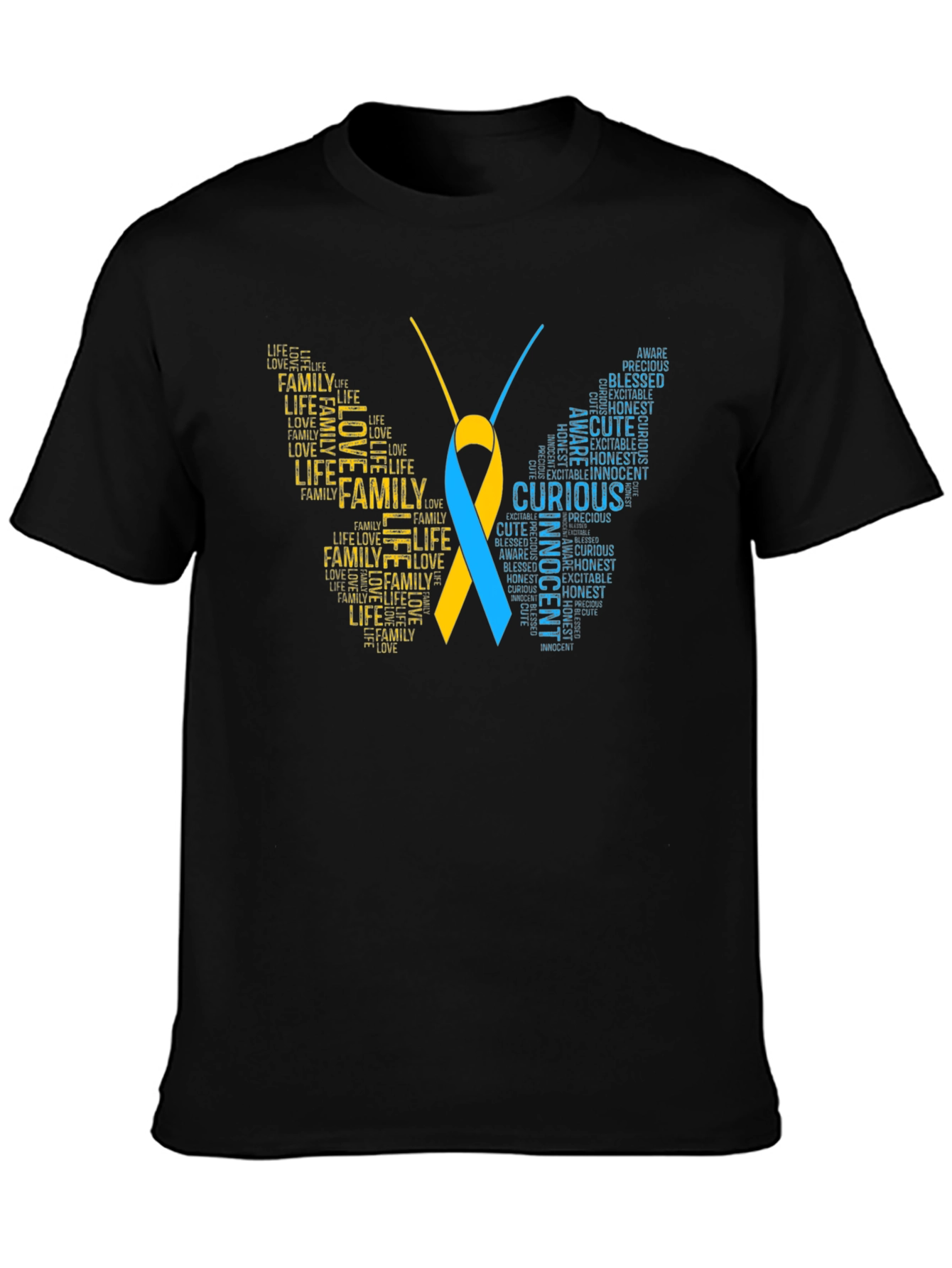 Down Syndrome Awareness Butterfly T-Shirt