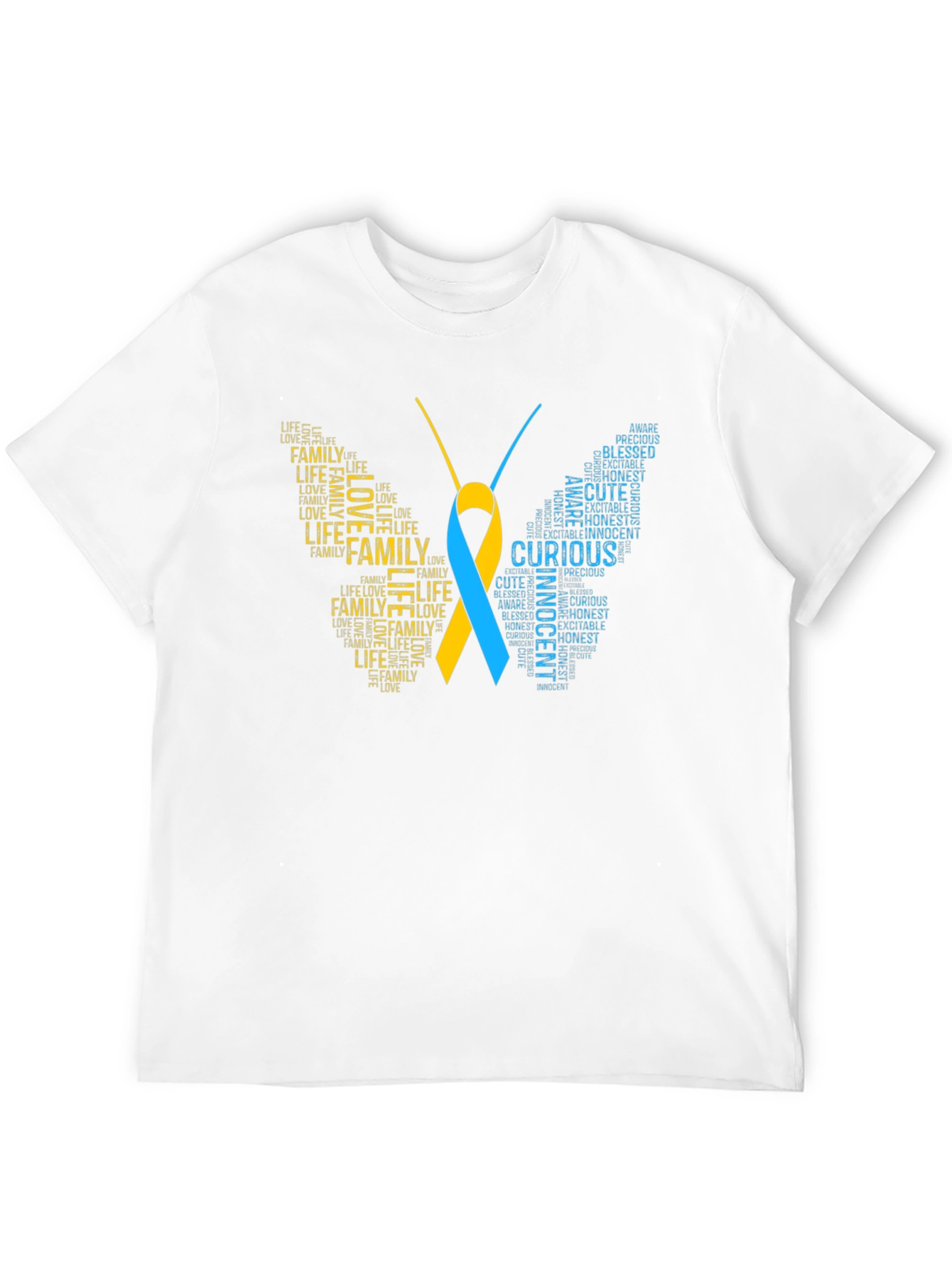 Down Syndrome Awareness Butterfly T-Shirt