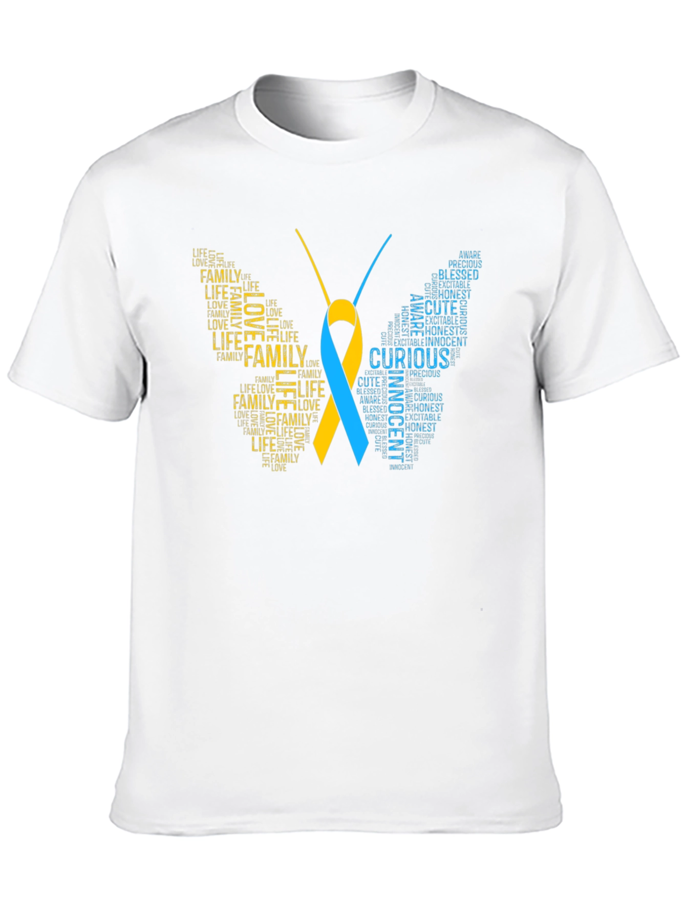 Down Syndrome Awareness Butterfly T-Shirt