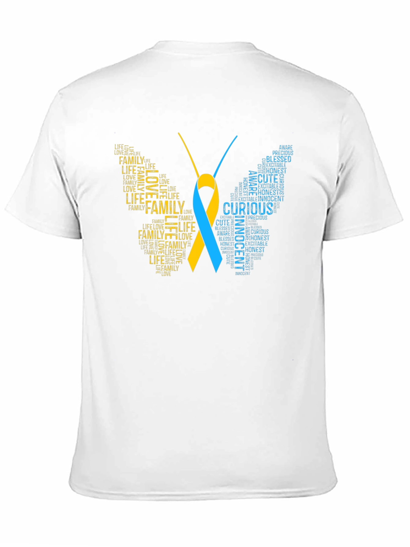 Down Syndrome Awareness Butterfly T-Shirt