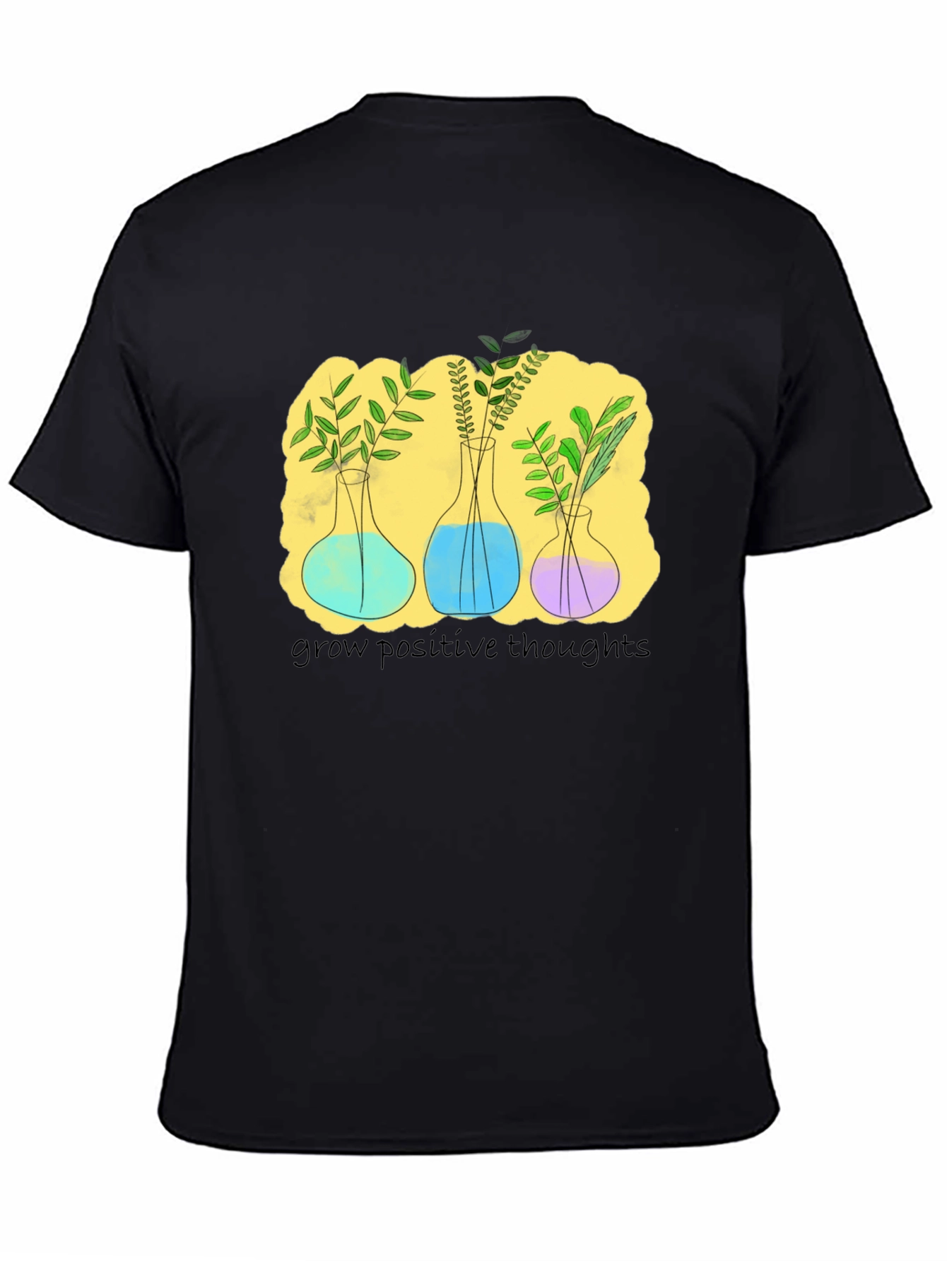 Botanical Beaker T-Shirt - Grow Positive Thoughts