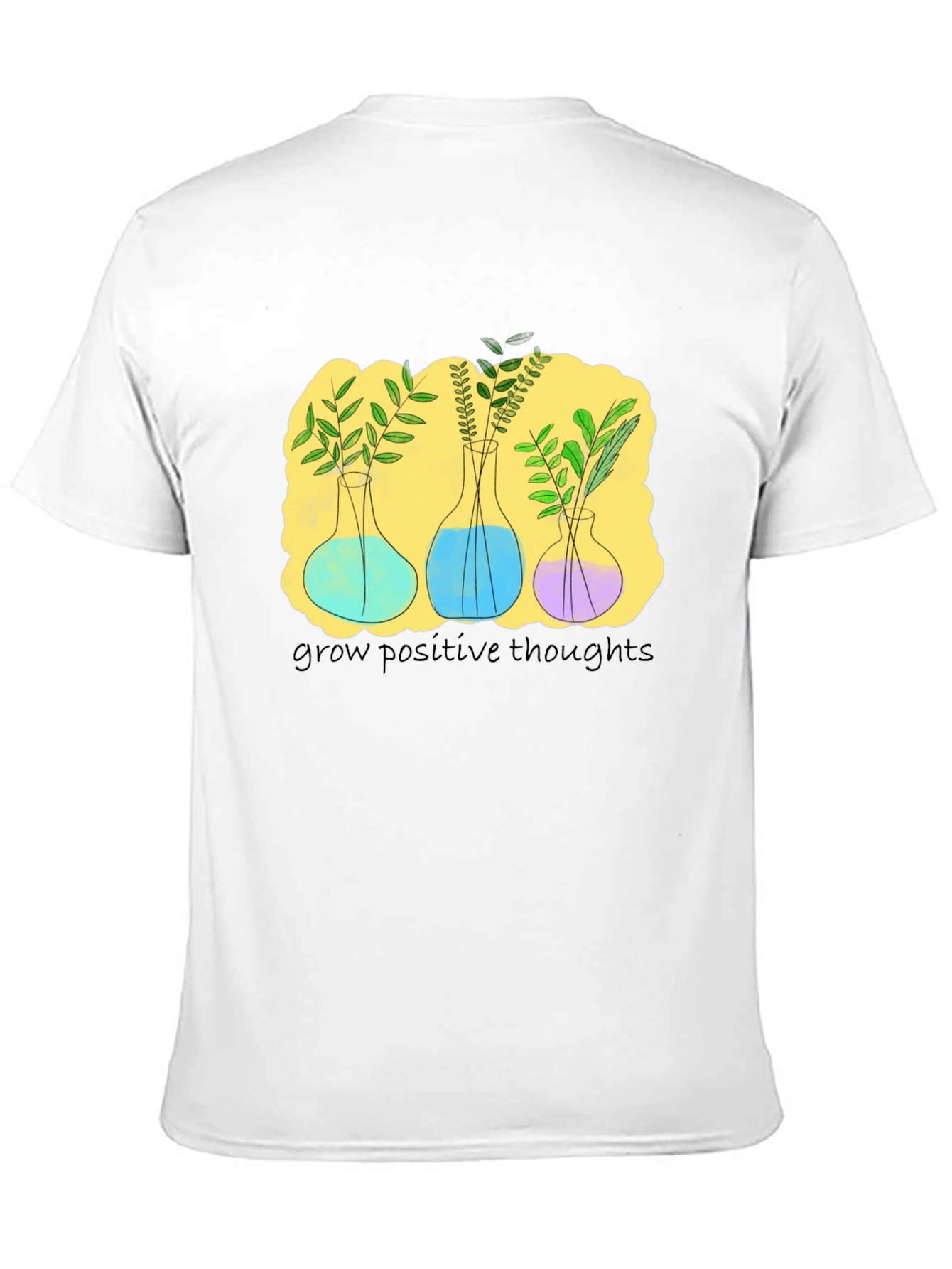 Botanical Beaker T-Shirt - Grow Positive Thoughts