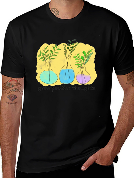 Botanical Beaker T-Shirt - Grow Positive Thoughts