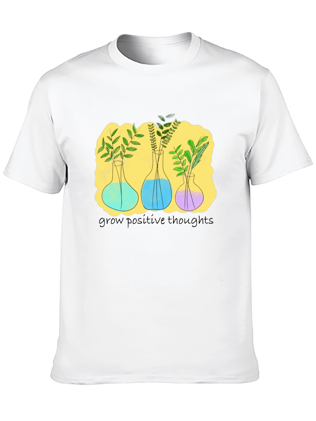 Botanical Beaker T-Shirt - Grow Positive Thoughts