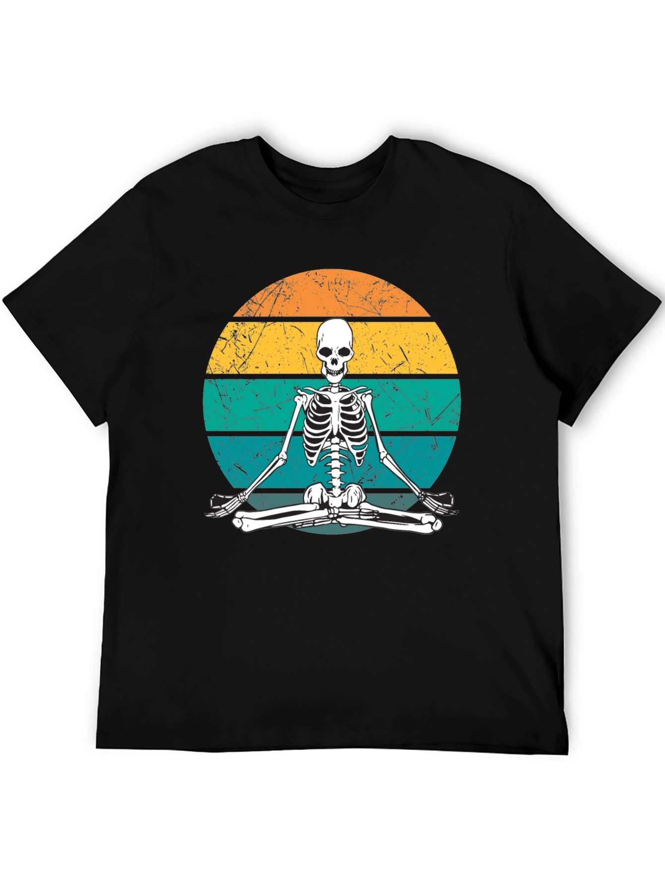 Yoga Skeleton Retro T-Shirt