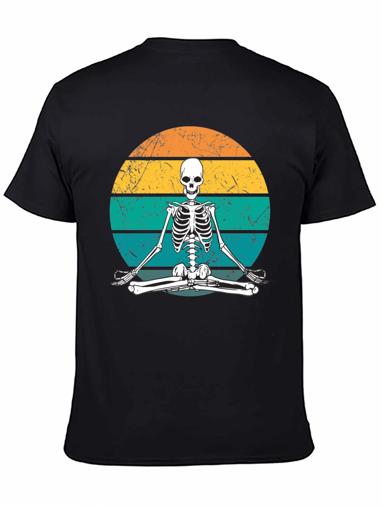 Yoga Skeleton Retro T-Shirt