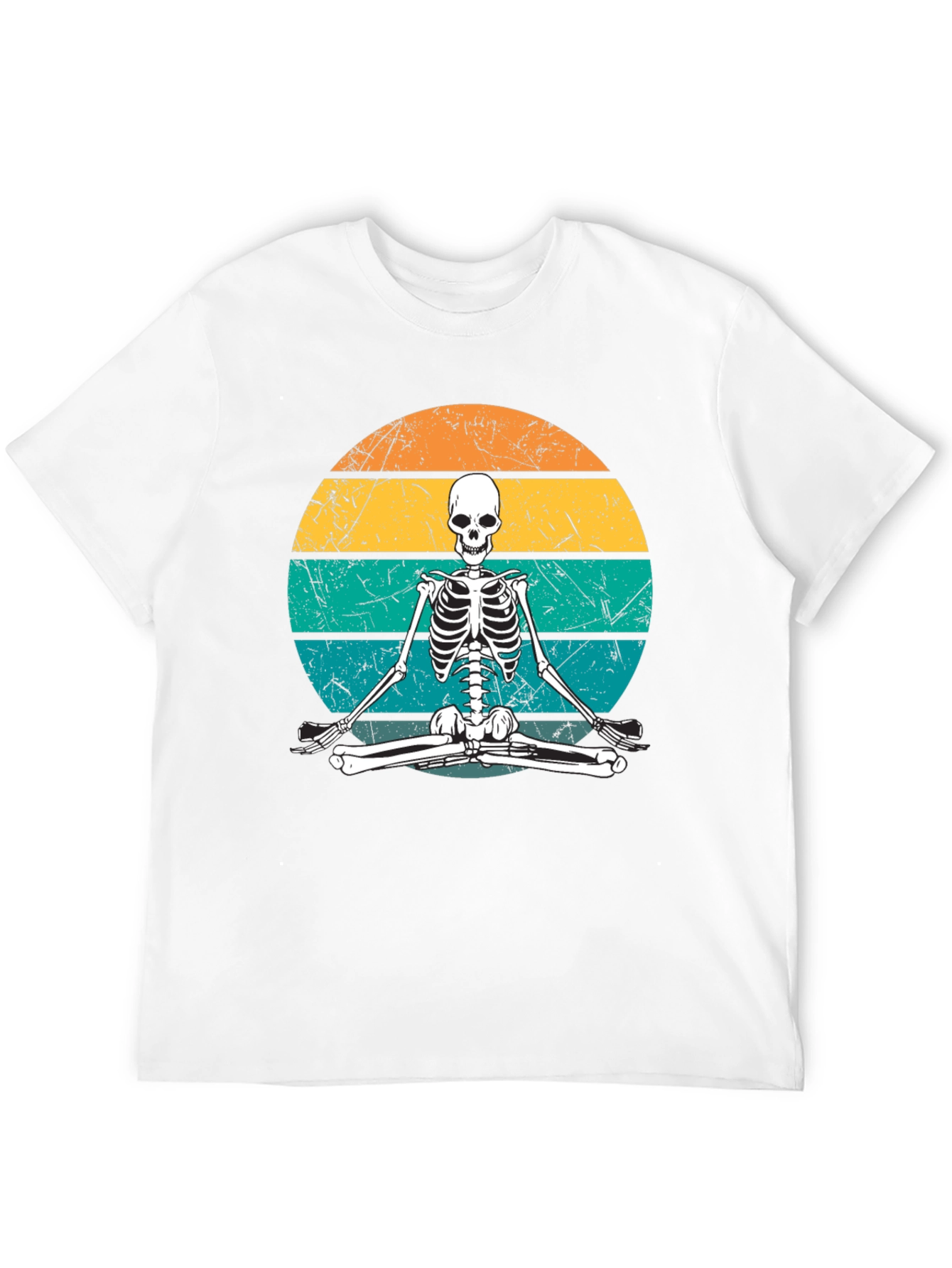 Yoga Skeleton Retro T-Shirt