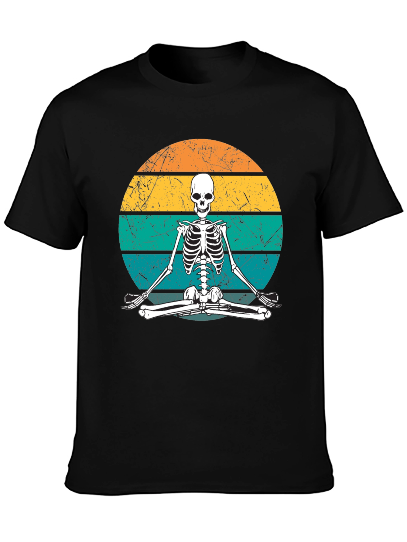 Yoga Skeleton Retro T-Shirt