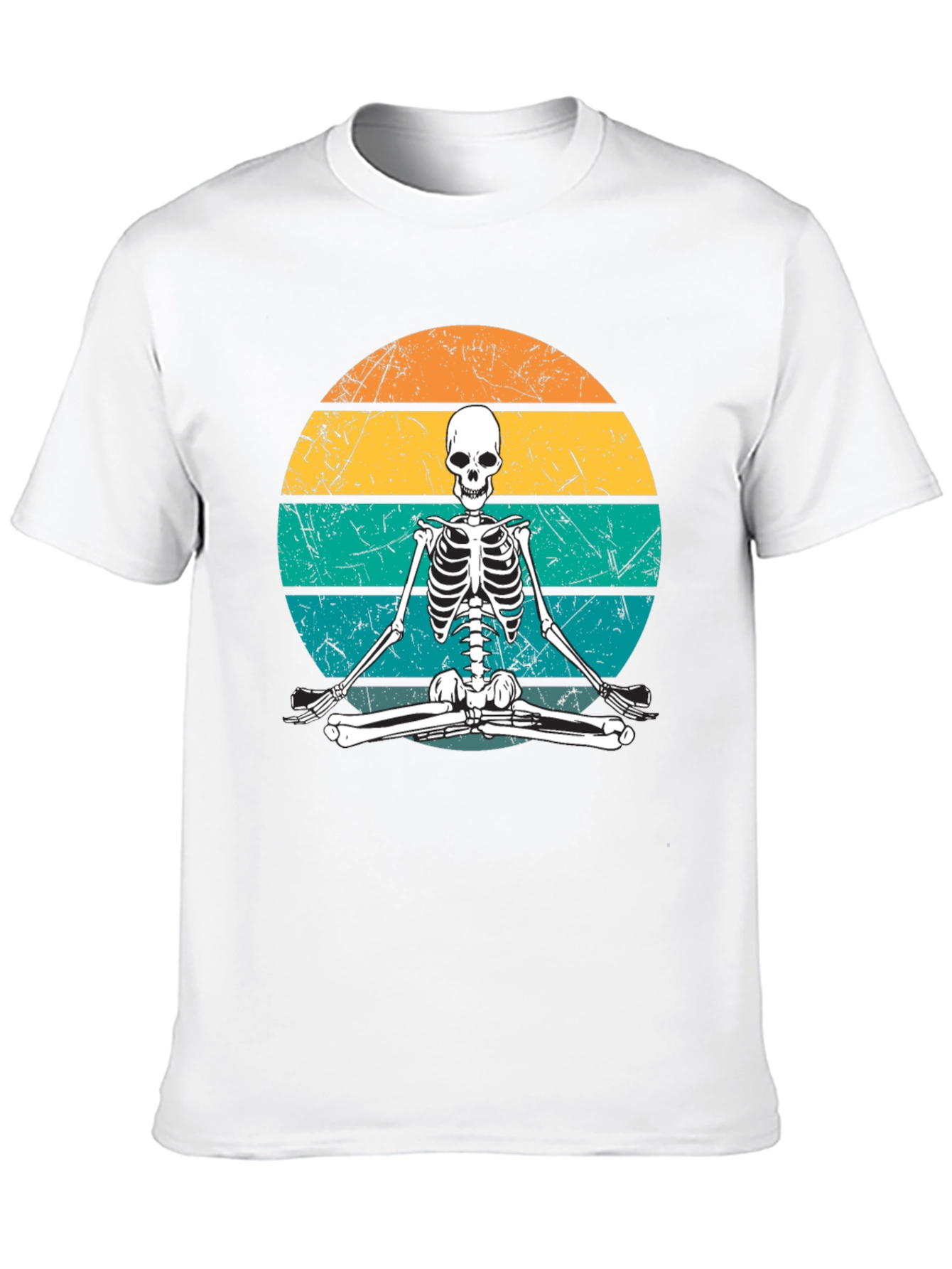 Yoga Skeleton Retro T-Shirt