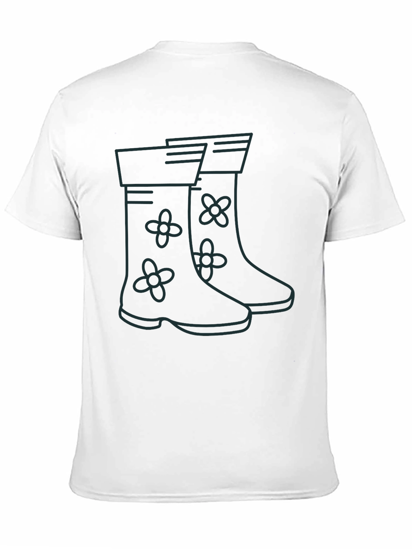 Rain Boot Graphic Tee - Black Unisex T-Shirt