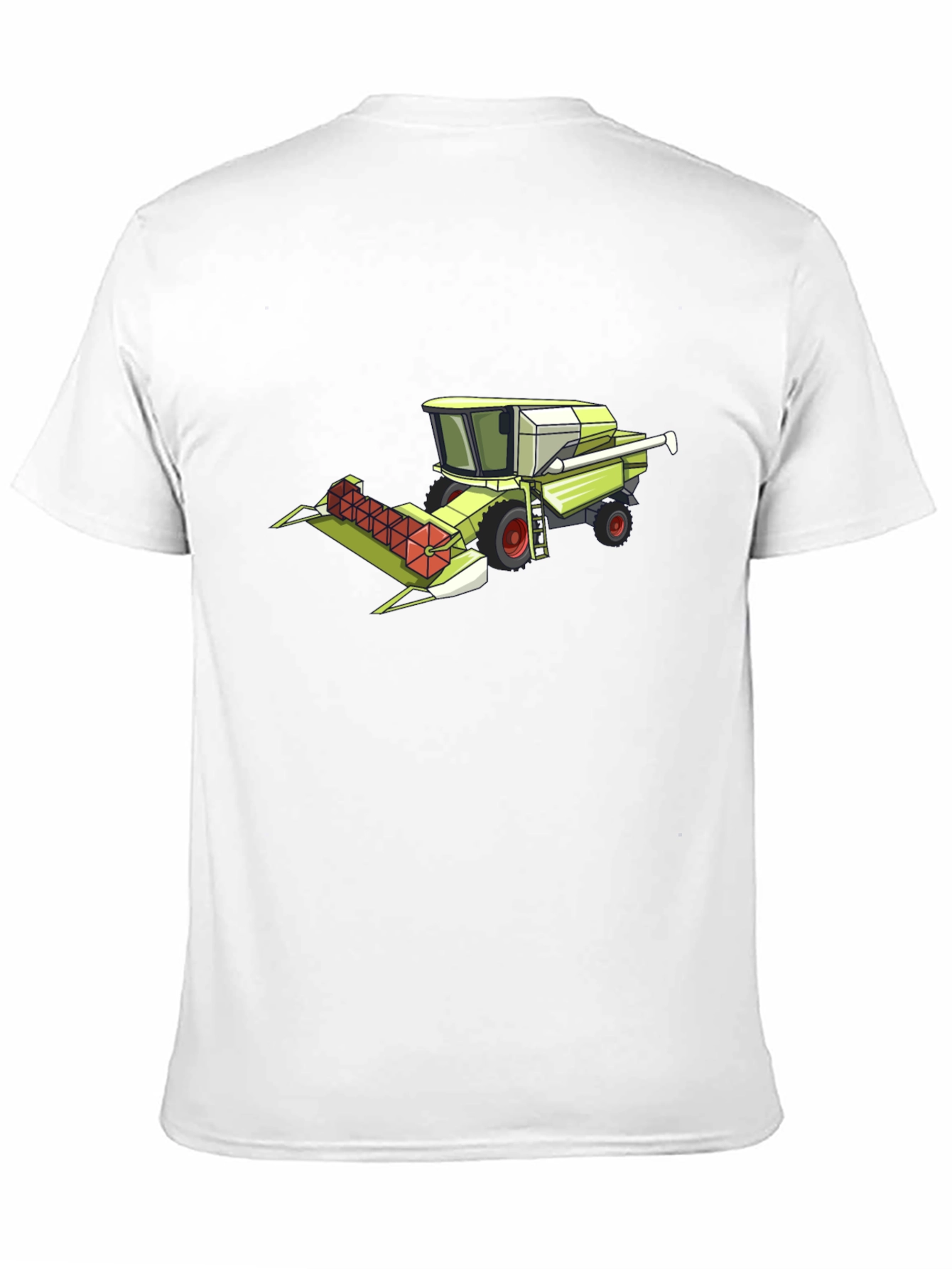Combine Harvester Graphic Tee - Black Cotton Shirt
