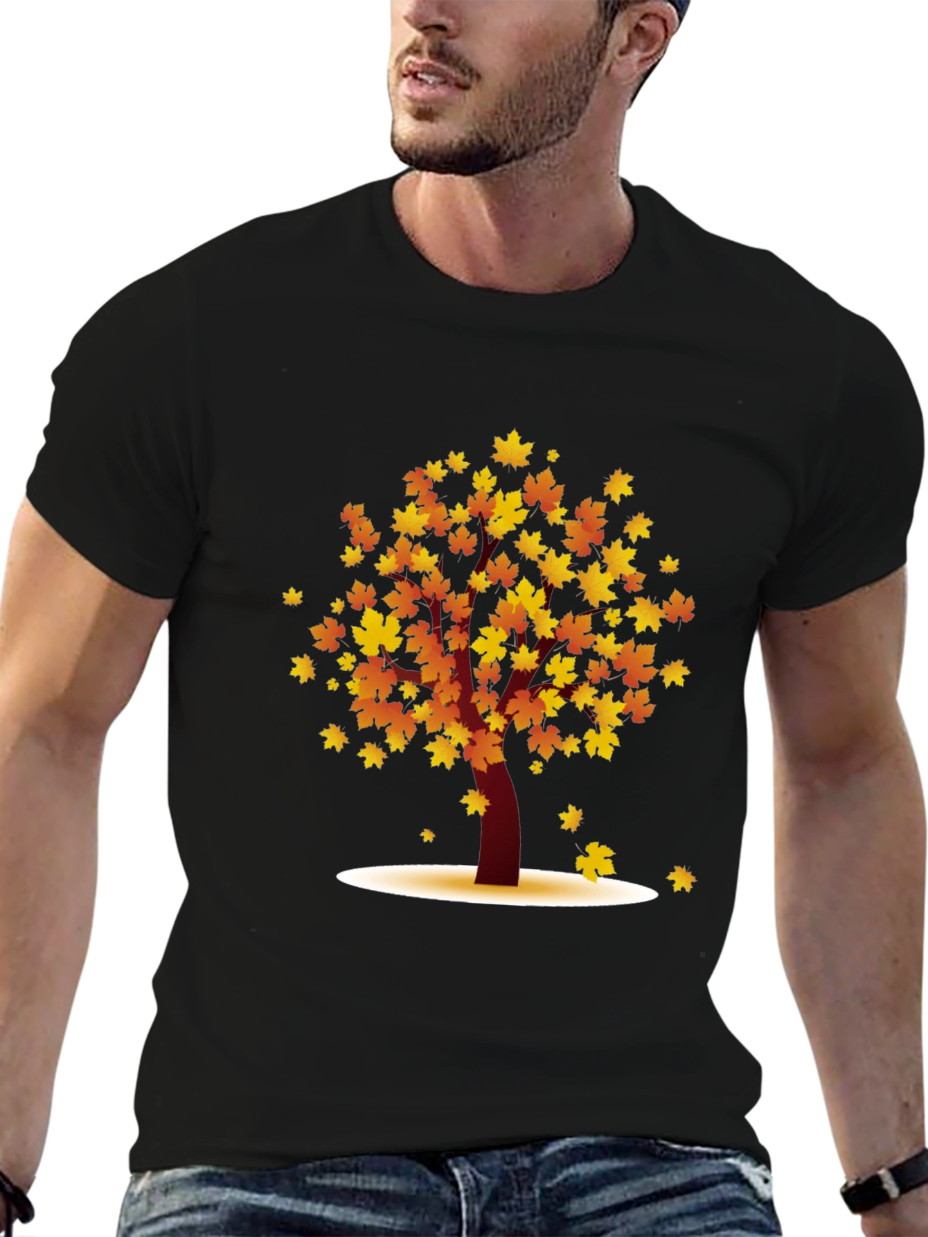 Autumn Tree Graphic T-Shirt - Stylish Fall Design