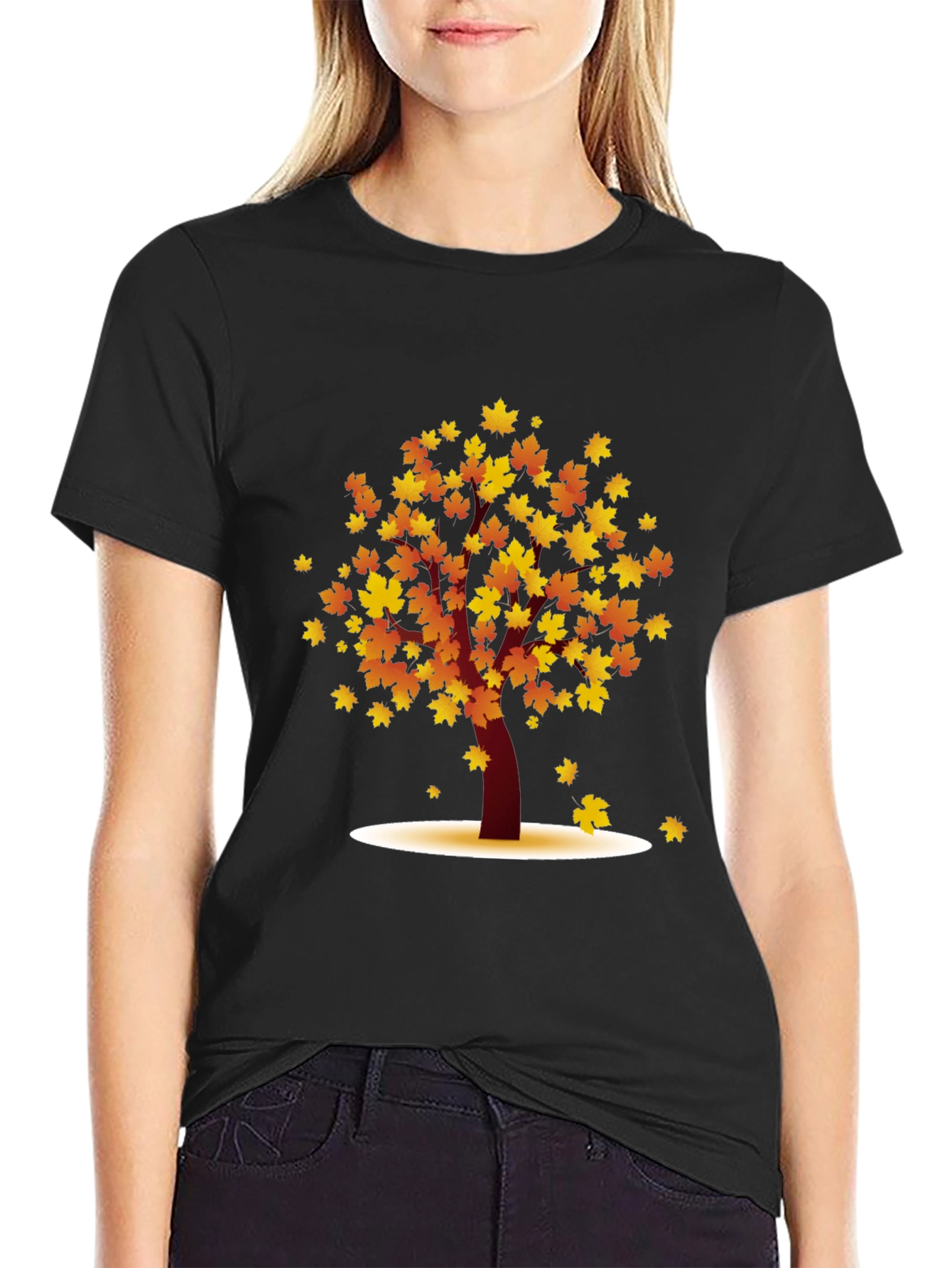 Autumn Tree Graphic T-Shirt - Stylish Fall Design
