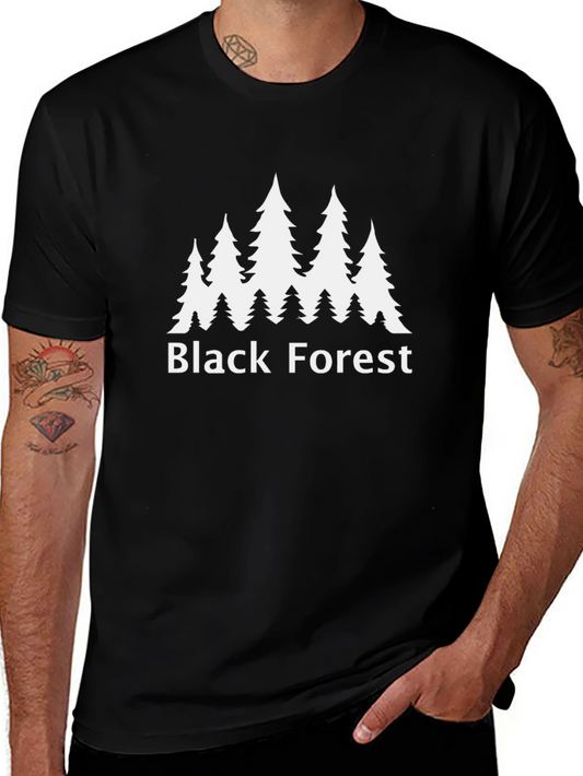 Black Forest T-Shirt - Nature Inspired Graphic Tee