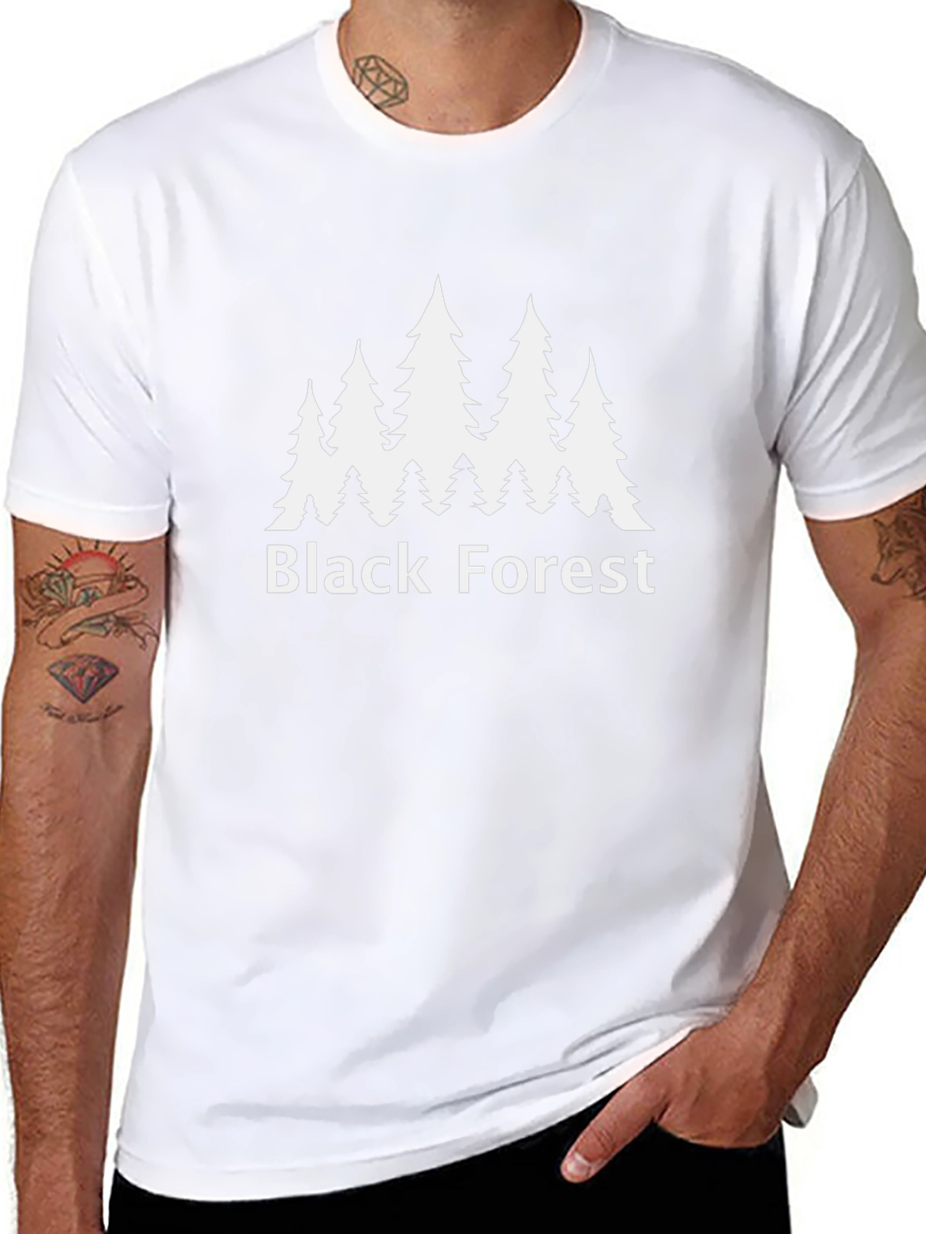 Black Forest T-Shirt - Nature Inspired Graphic Tee