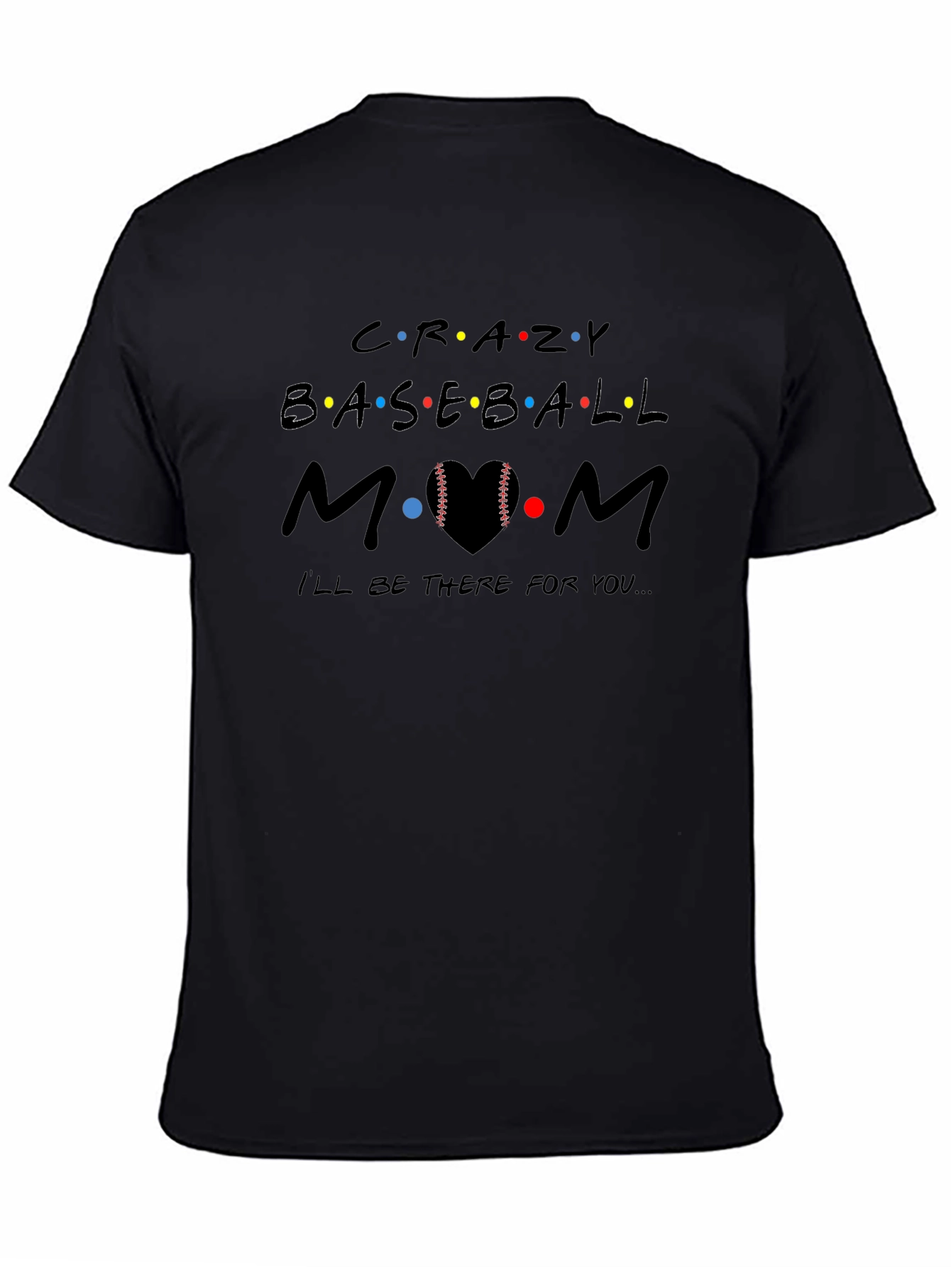 Crazy Baseball Mom Graphic Tee