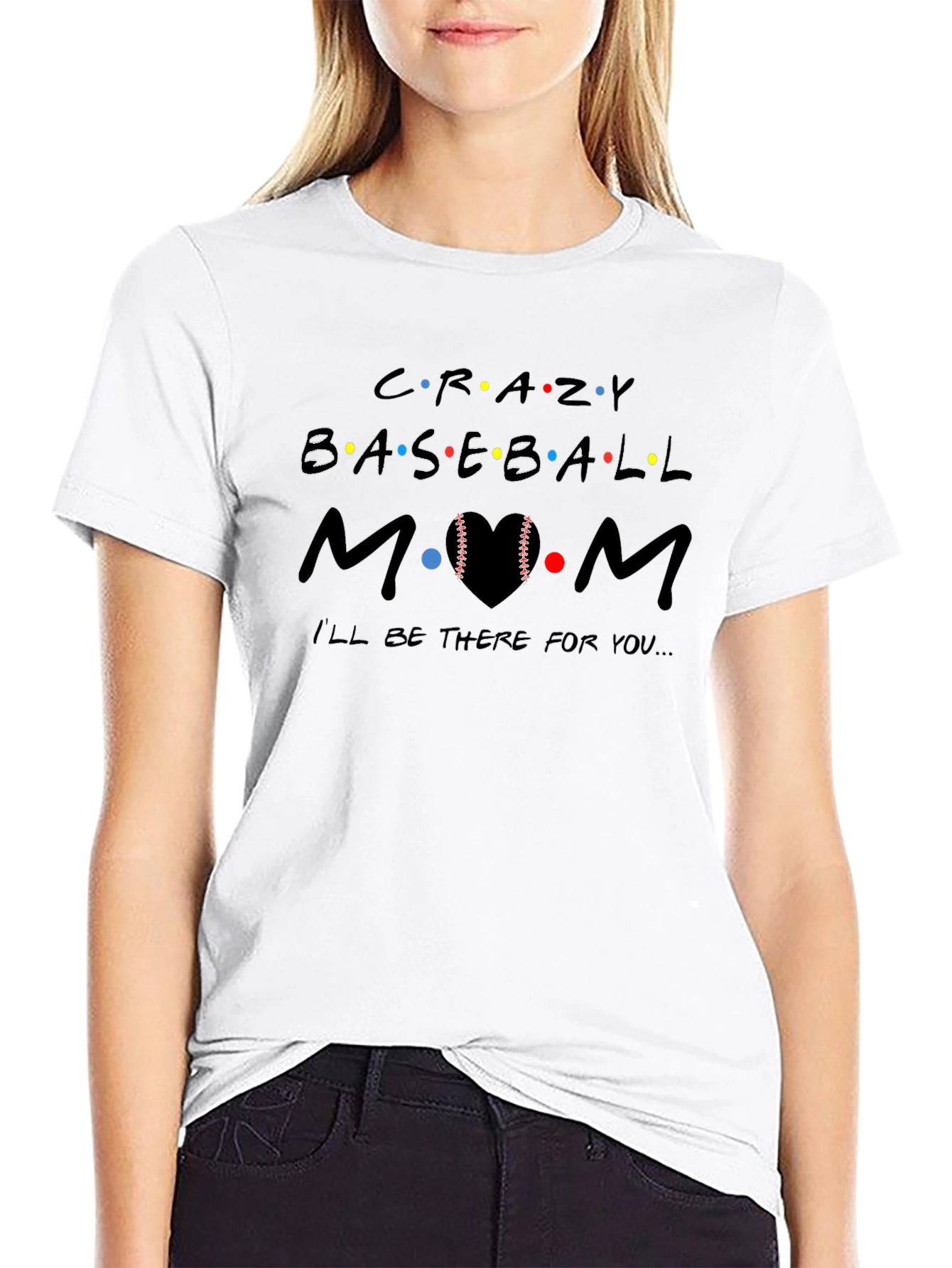 Crazy Baseball Mom Graphic Tee