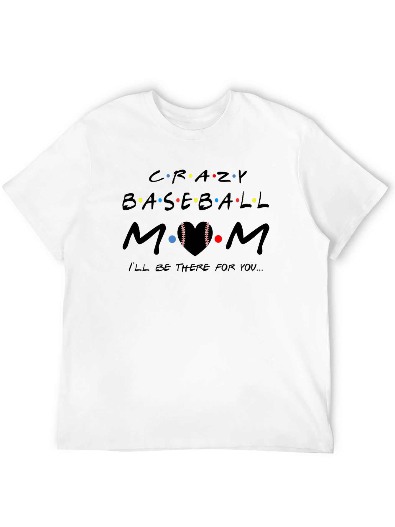 Crazy Baseball Mom Graphic Tee