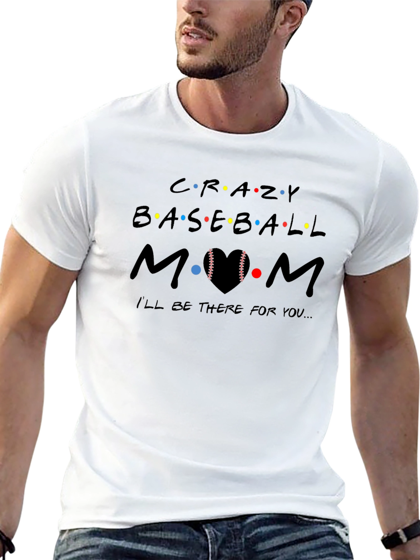Crazy Baseball Mom Graphic Tee