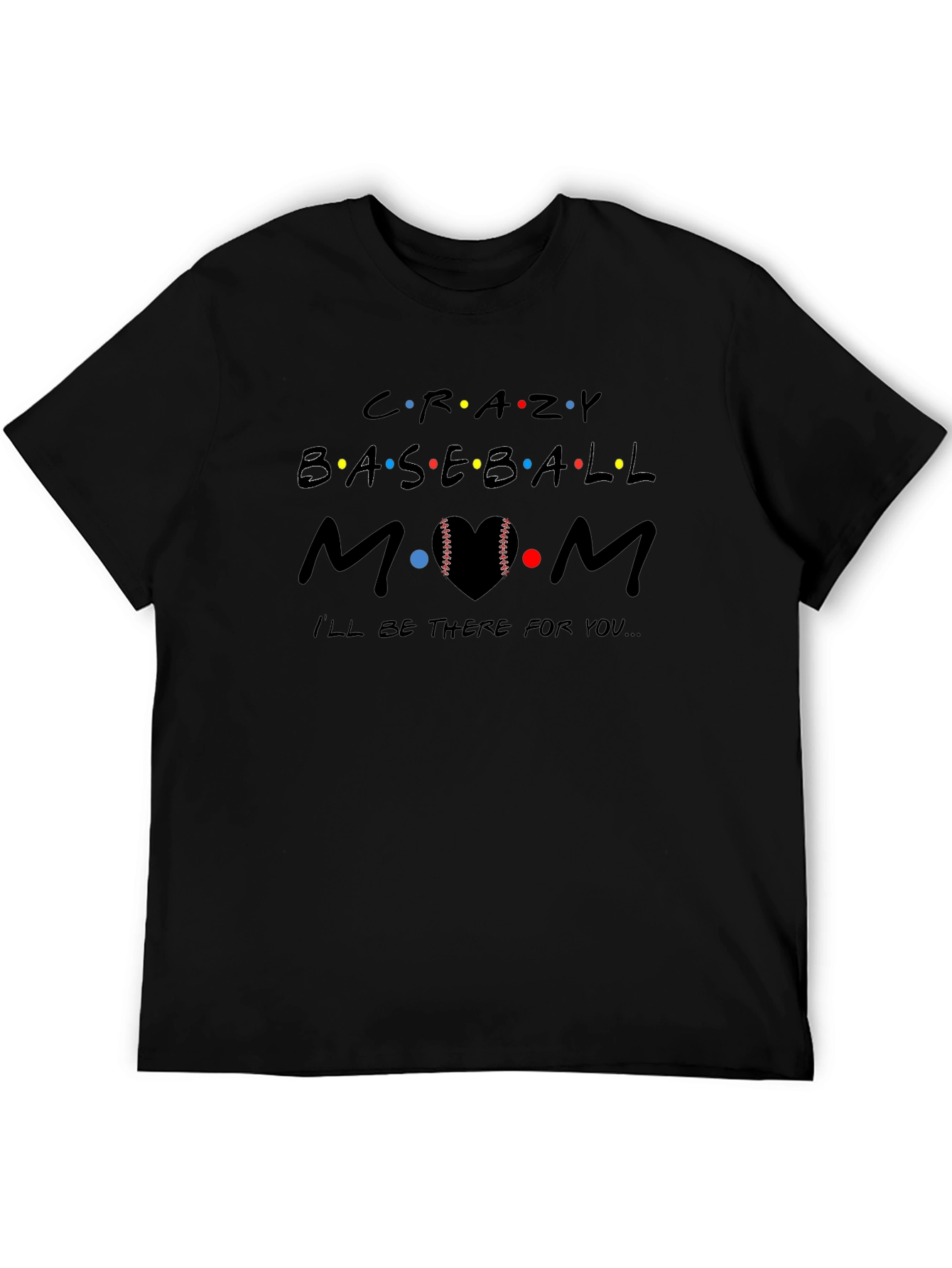 Crazy Baseball Mom Graphic Tee
