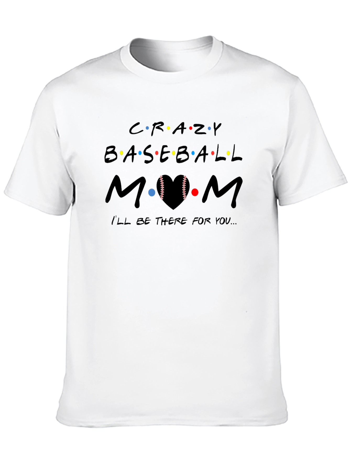 Crazy Baseball Mom Graphic Tee