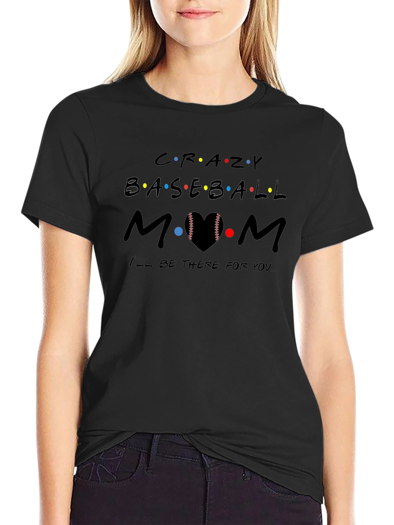 Crazy Baseball Mom Graphic Tee