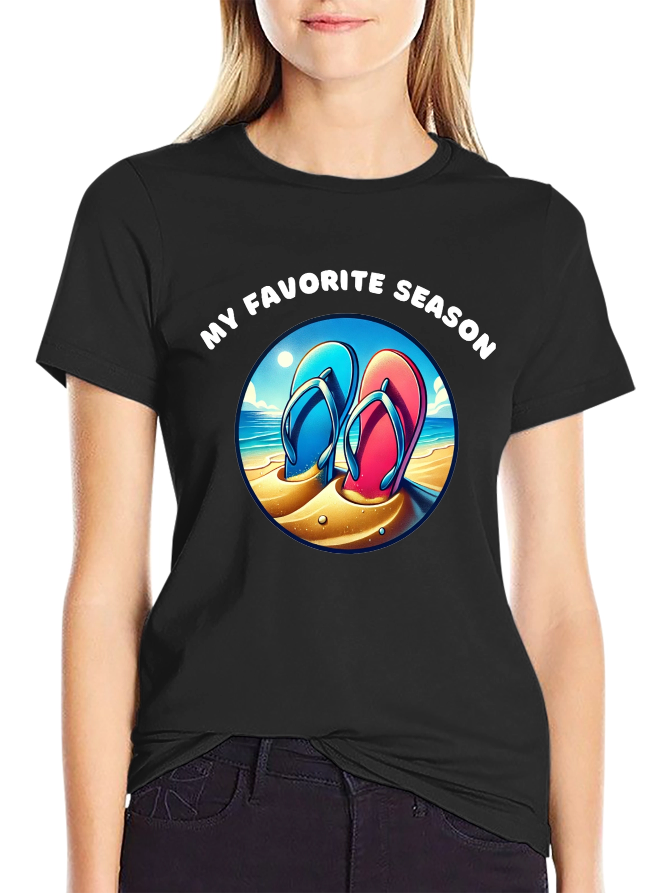 My Favorite Season Beach Flip Flop T-Shirt