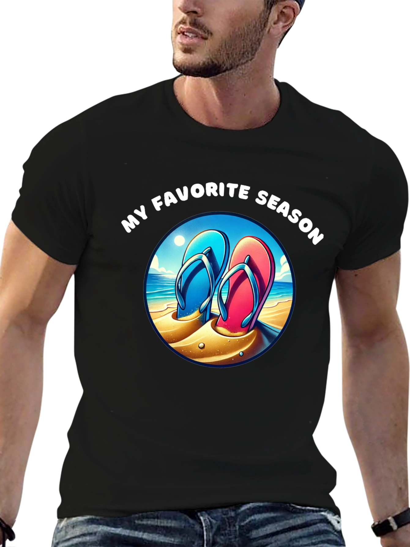 My Favorite Season Beach Flip Flop T-Shirt