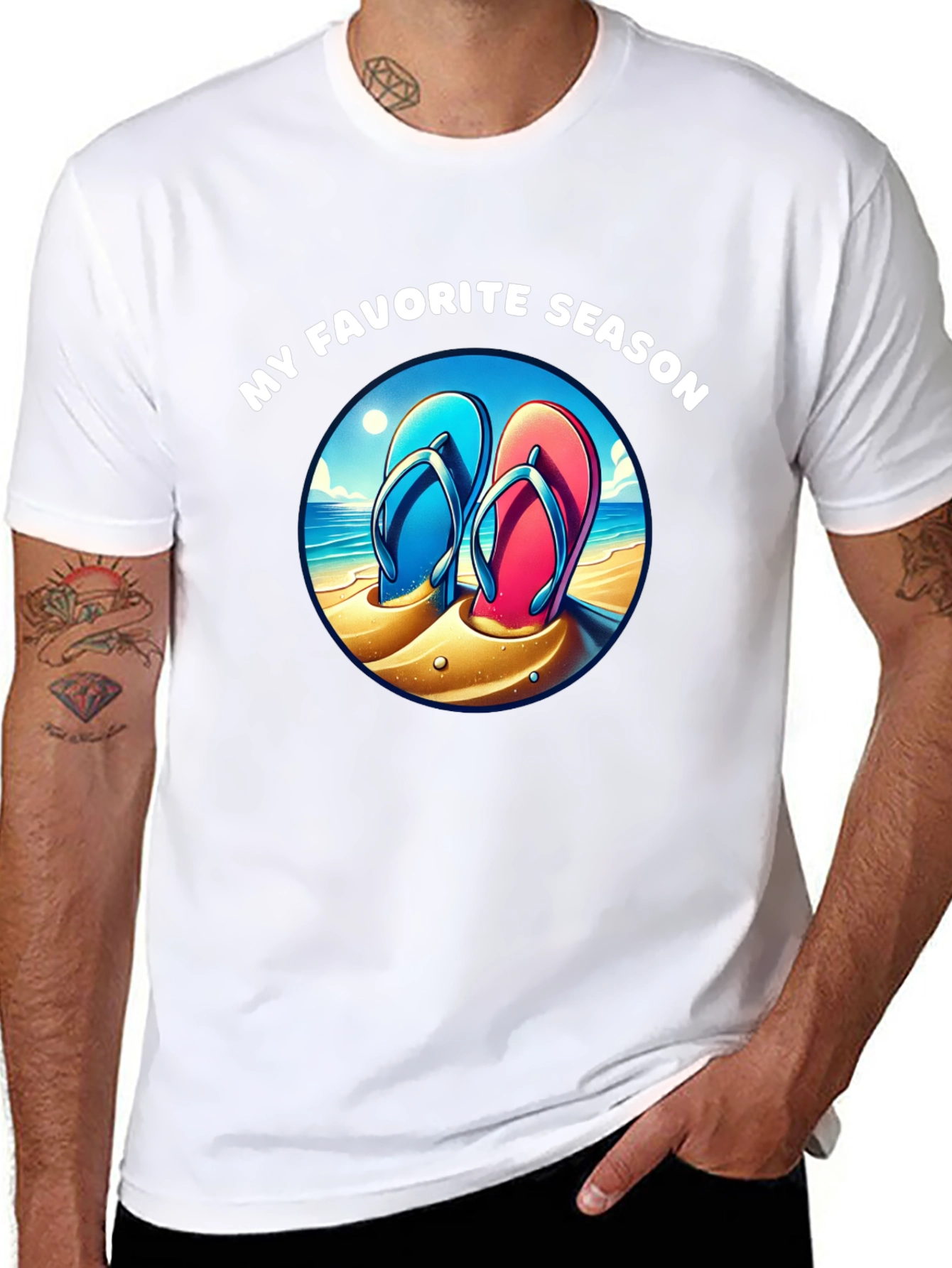 My Favorite Season Beach Flip Flop T-Shirt