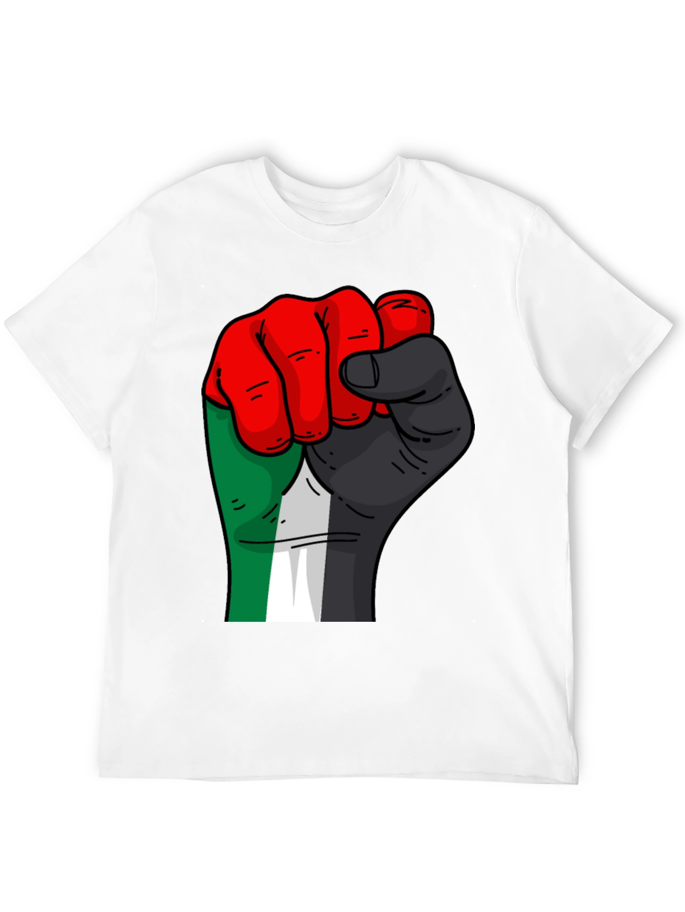 Fist Graphic Black T-Shirt - Solidarity Style