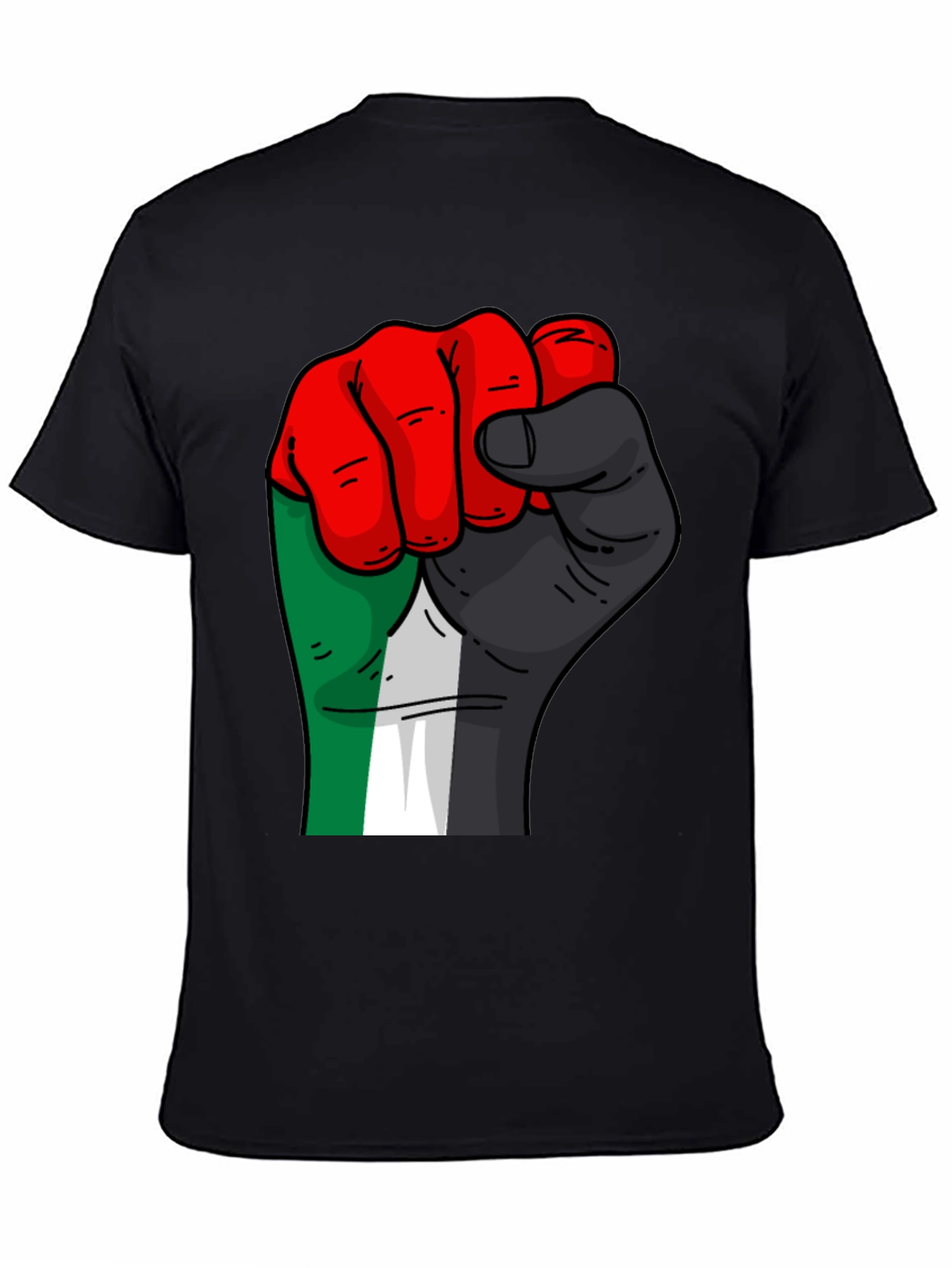 Fist Graphic Black T-Shirt - Solidarity Style
