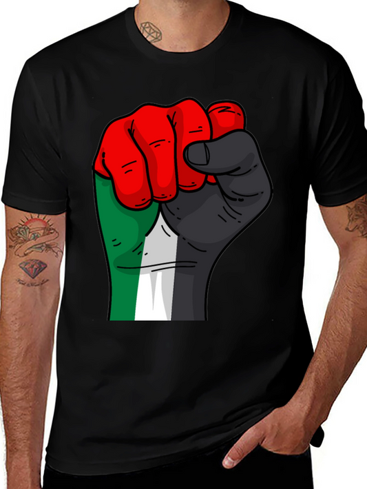 Fist Graphic Black T-Shirt - Solidarity Style